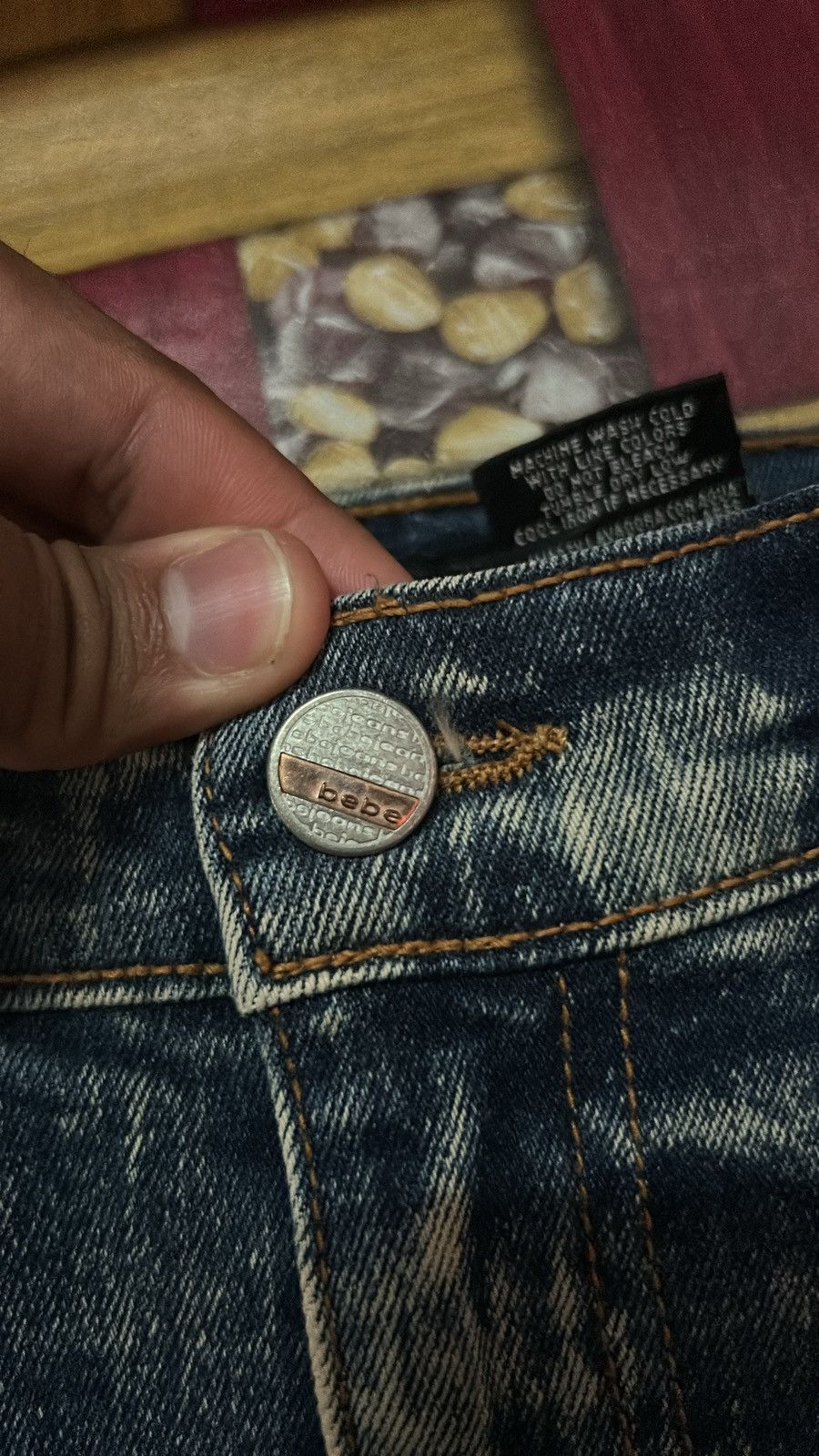 If Six Was Nine × Japanese Brand × Le Grande Bleu (L.G.B.) Bebe Flare Jeans Acid Wash Design Size 27" / US 4 / IT 40 - 4 Thumbnail