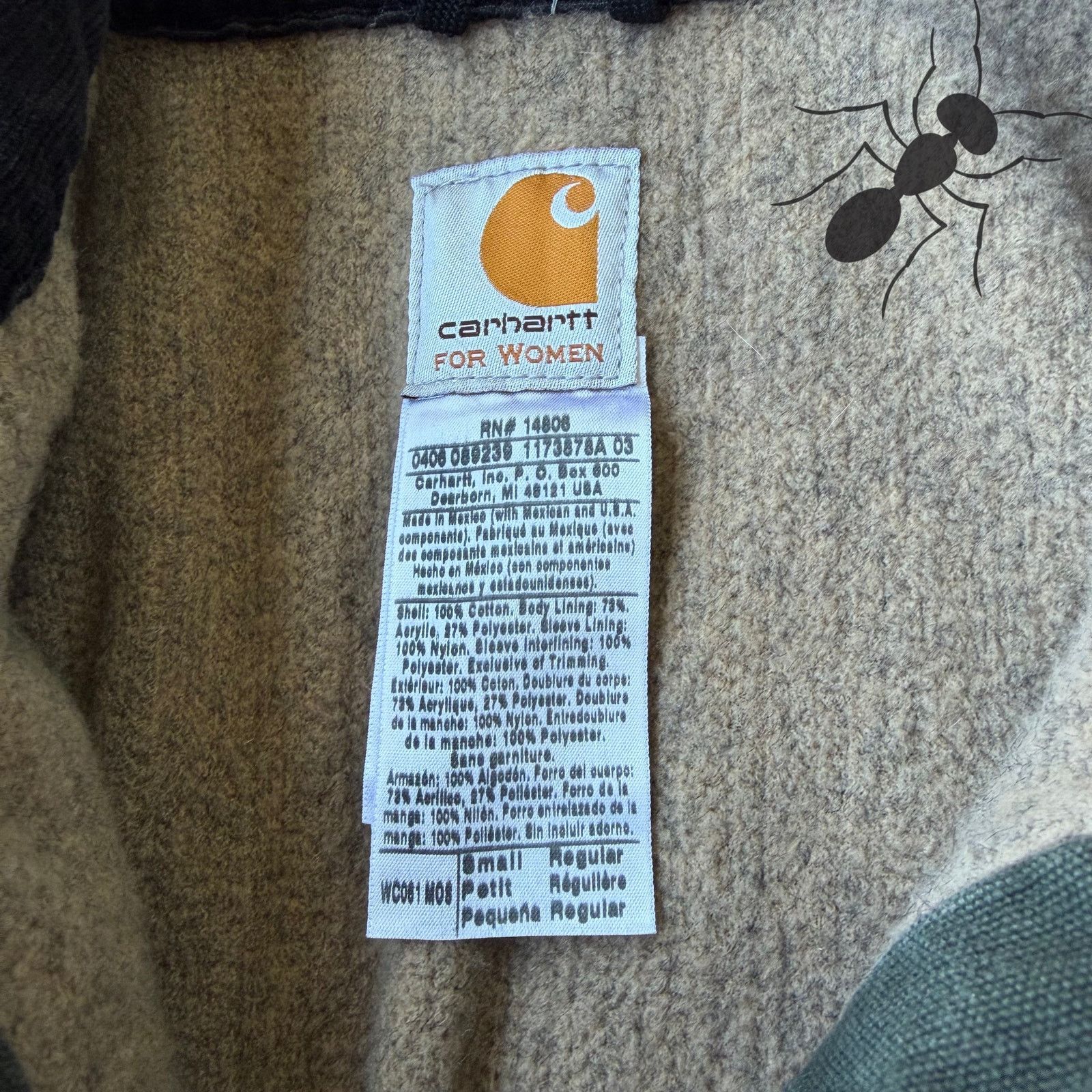Carhartt × Vintage Carhartt WOMENS WC061 MOS green chore work wear jacket Size US S / EU 44-46 / 1 - 5 Thumbnail