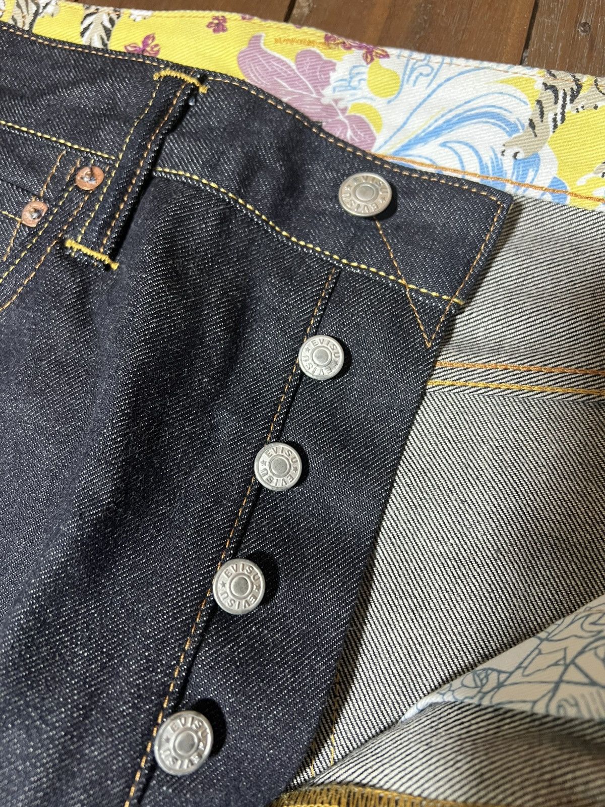 Evisu Evisu Daicock Denim Pants Size US 33 - 11 Thumbnail