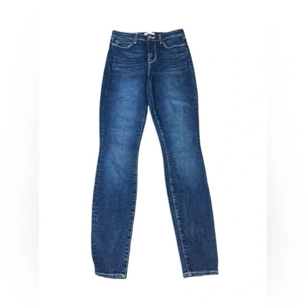 L'AGENCE L'Agence Jeans Womens High Rise Dark Wash Denim Skinny sz 2 Size 25" / US 0 / IT 36 - 4 Thumbnail
