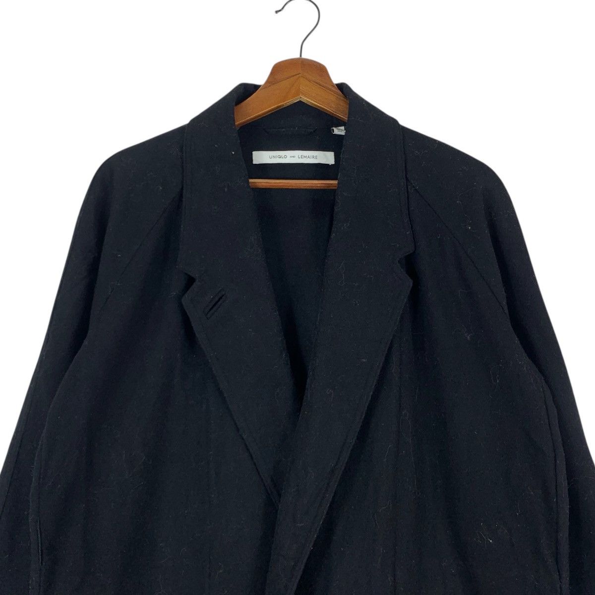 Lemaire × Uniqlo Vintage Uniqlo and Lemaire Black Long Coat Size US L / EU 52-54 / 3 - 2 Thumbnail