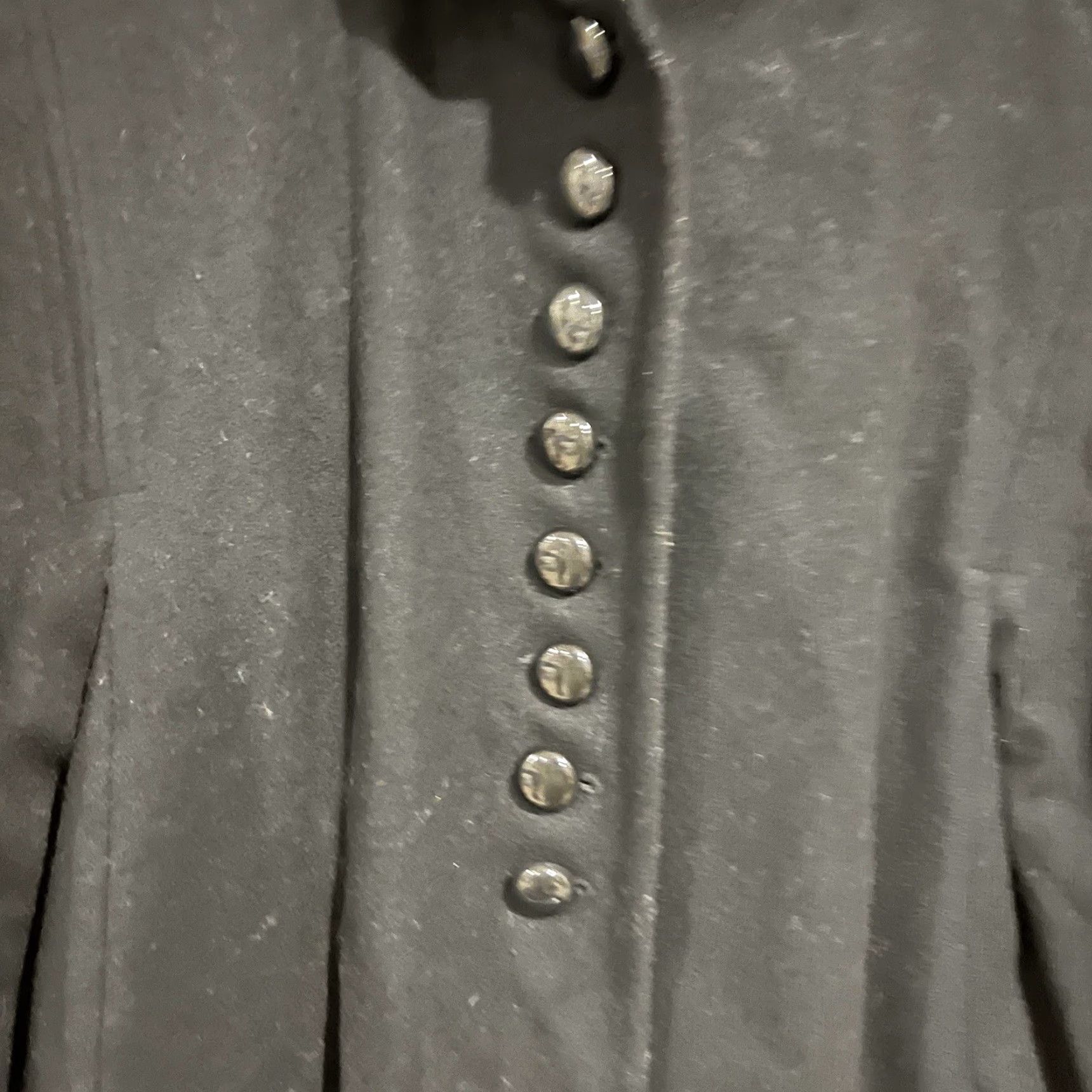 Vintage VINTAGE Donnybrook Coat Women Long 16 Wool Black Button Down Overcoat Womens Size XXL / US 16-18 / IT 52-54 - 2 Thumbnail