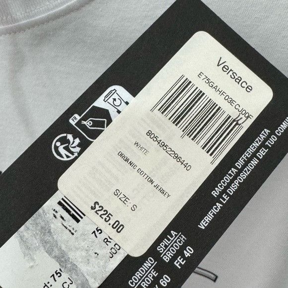 Versace Versace Jeans Couture Printed Long-sleeve T-Shirt White Men’ Size US S / EU 44-46 / 1 - 4 Thumbnail