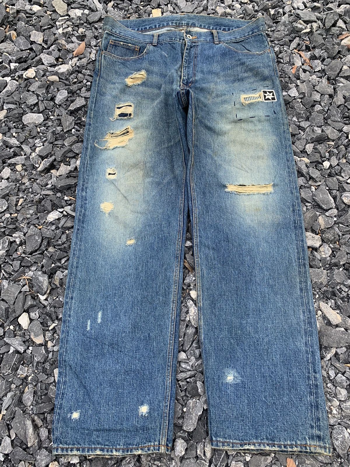 RARE💥BRAITONE SELVEDGE JAPANESE DISTRESSED DENIM