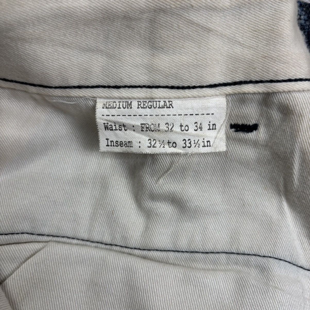 Japanese Brand Workers co military indigo denim button fly Size US 32 / EU 48 - 7 Thumbnail