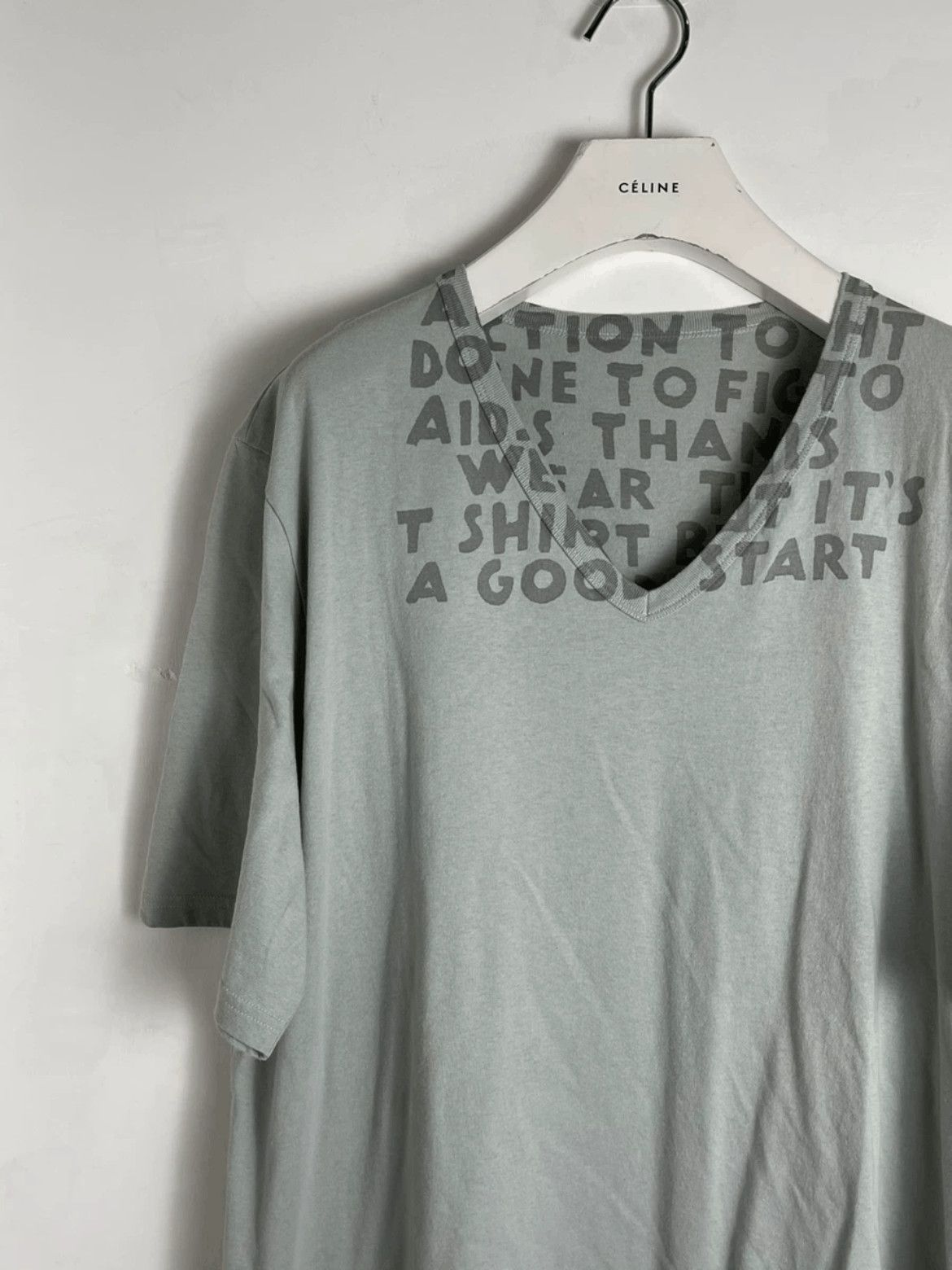 Maison Margiela Maison Margiela 11SS AIDScare Tee Size US XL / EU 56 / 4 - 3 Thumbnail