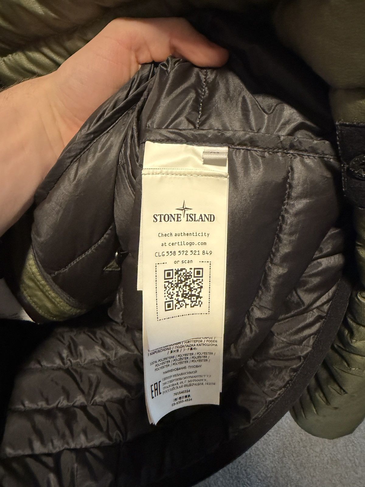 Stone Island Stone Island Ripstop Nylon Down Jacket - Olive Green Size US M / EU 48-50 / 2 - 5 Thumbnail