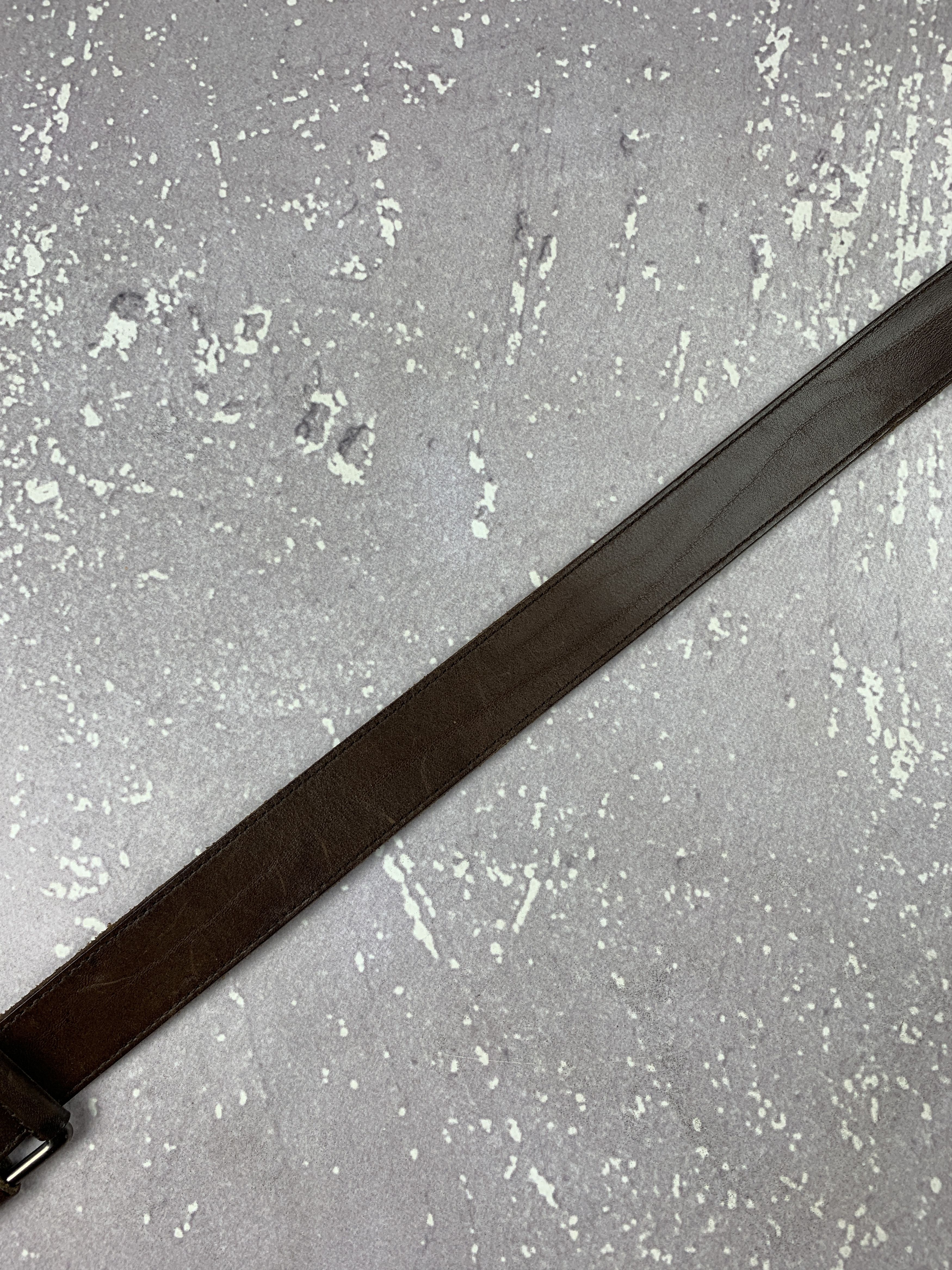 Calvin Klein Vintage Calvin Klein Unique Rare Buckle System Leather Belt Size ONE SIZE - 3 Thumbnail