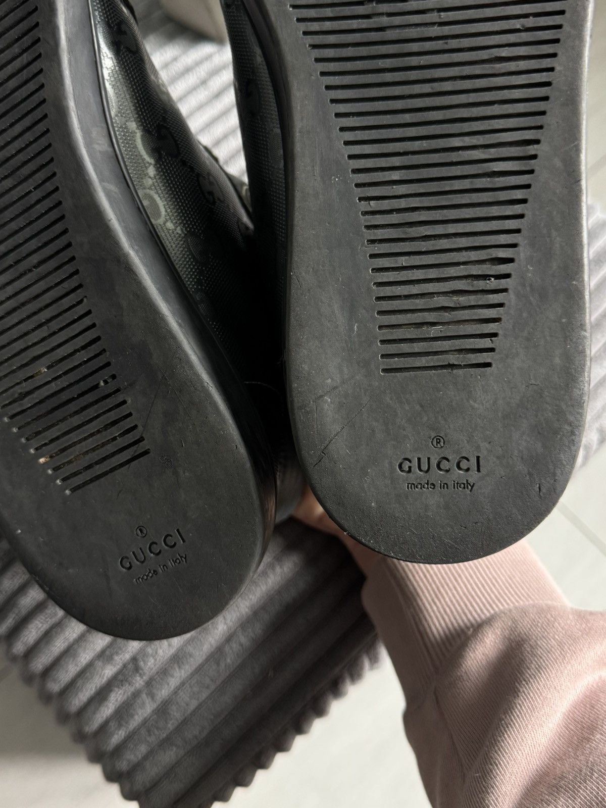 Gucci Gucci GG Monogram Leather High Top Sneakers Size US 9.5 / EU 42-43 - 12 Thumbnail