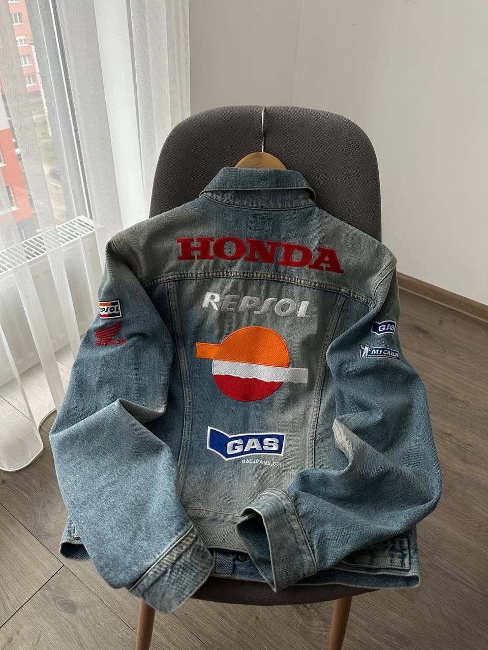 Honda × Vintage Vintage Honda Repsol GAS Racing Denim Jacket Size US M / EU 48-50 / 2 - 17 Thumbnail