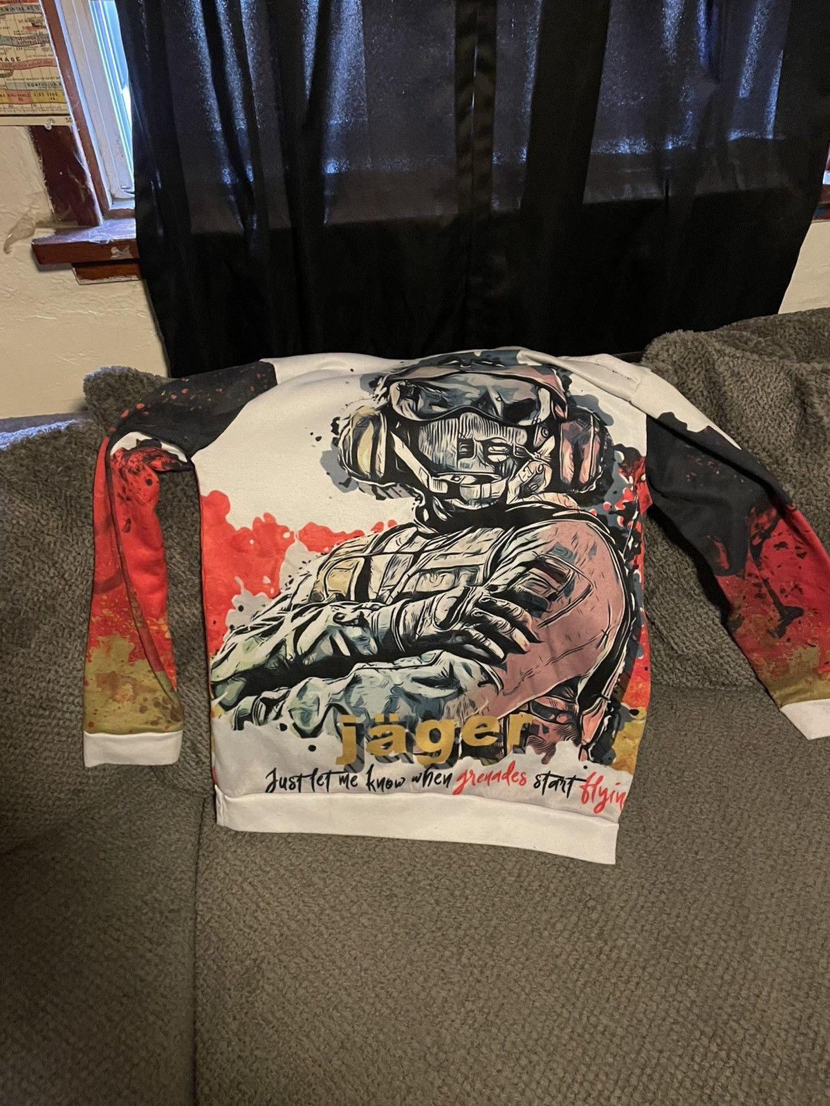 Other Rainbow Six Siege Jager Hoodie Vintage Size US M / EU 48-50 / 2 - 2 Thumbnail