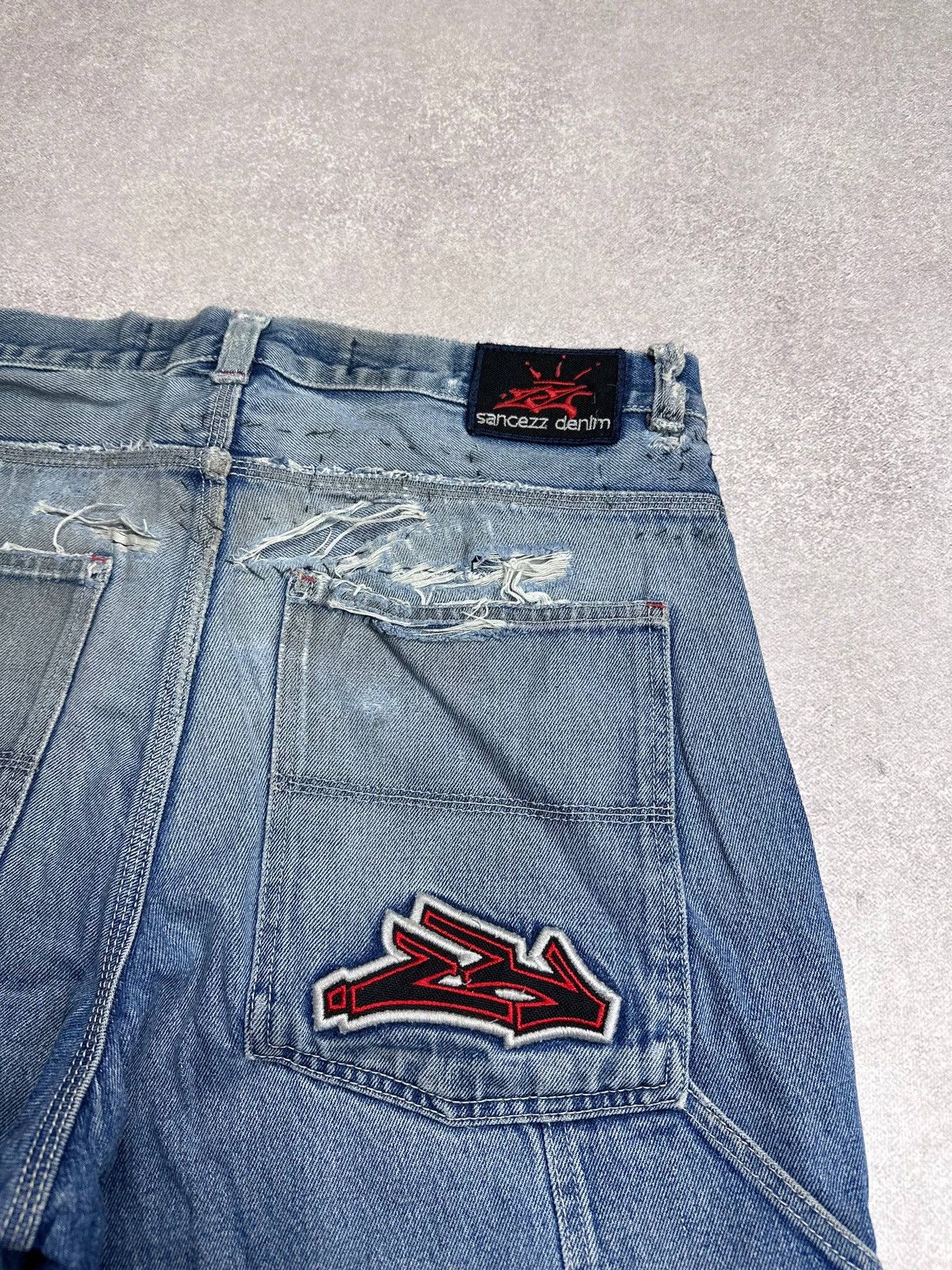Vintage Vintage JNCO Style Sancezz Denim Y2K Carpenter Jeans Pants Size US 30 / EU 46 - 4 Thumbnail