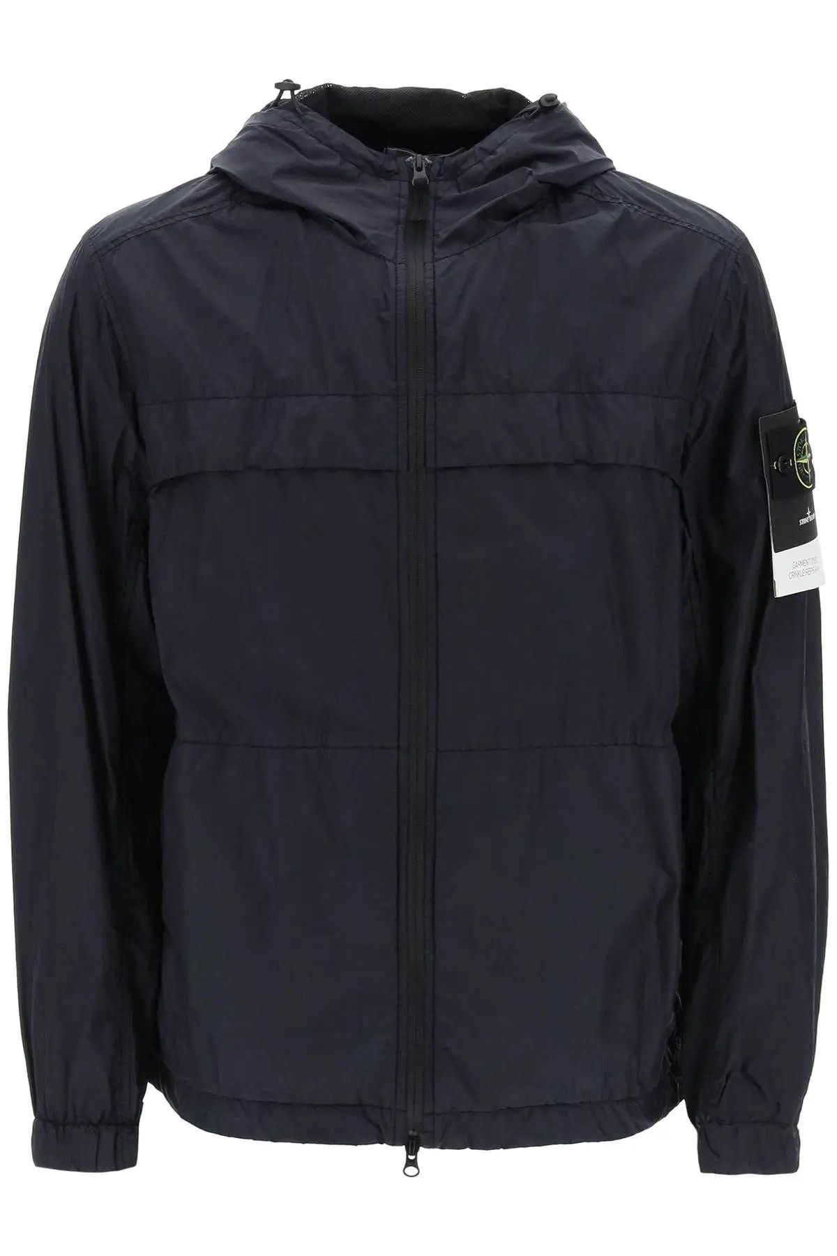 image of Stone Island O1S22I1N0524 Windbreaker Jacket In Blue, Men's (Size Small)