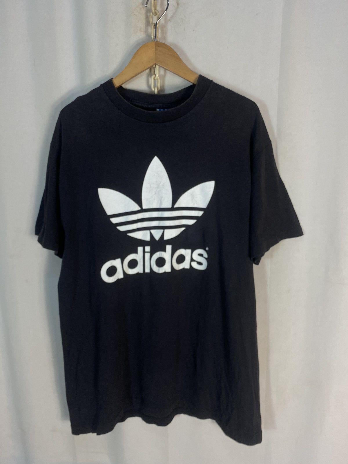 Adidas × Vintage Vintage adidas mirror print T-shirt made in USA Size US L / EU 52-54 / 3 - 8 Thumbnail