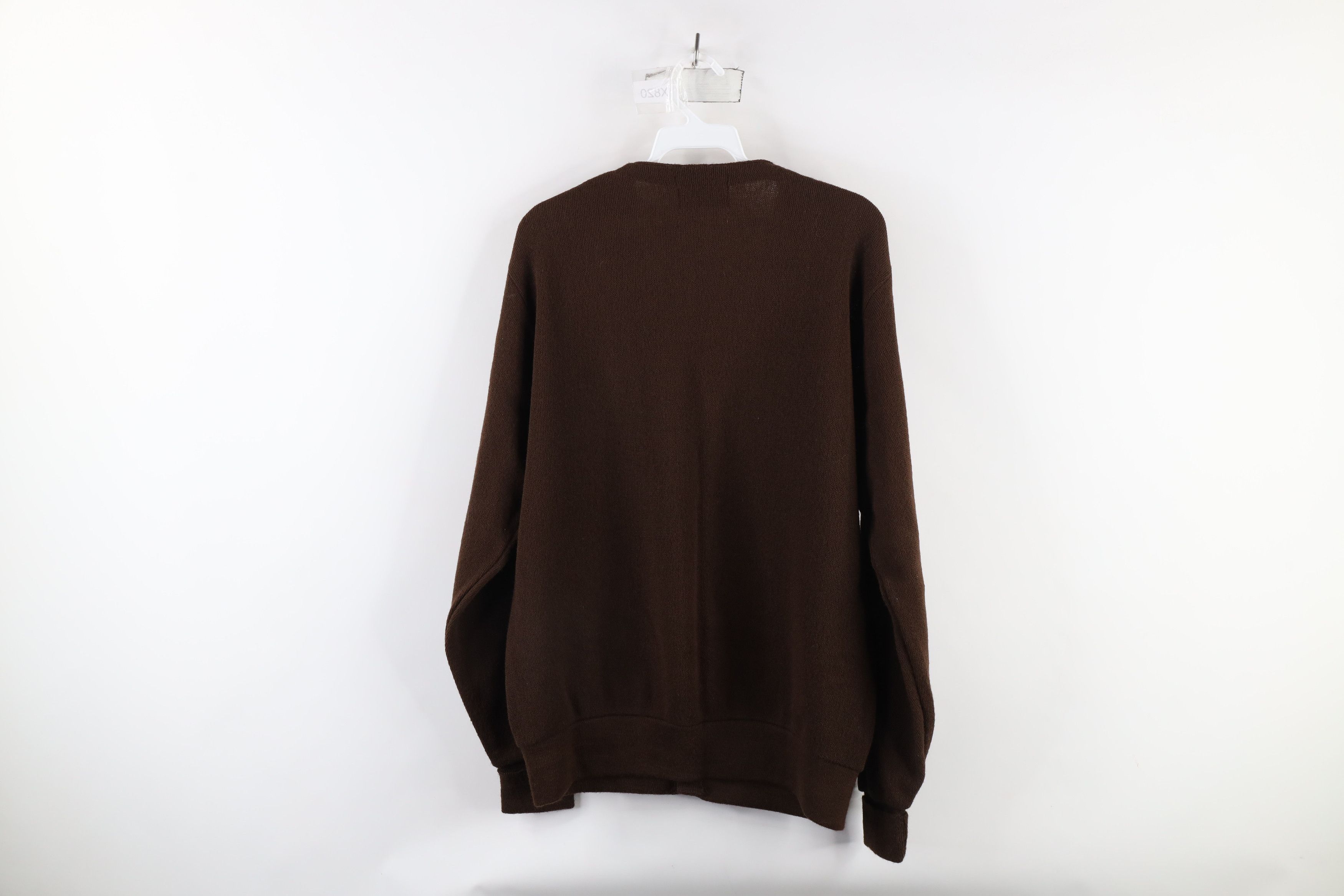 Vintage Vintage 60s 70s Streetwear Knit Cardigan Sweater Brown USA Size US M / EU 48-50 / 2 - 8 Thumbnail