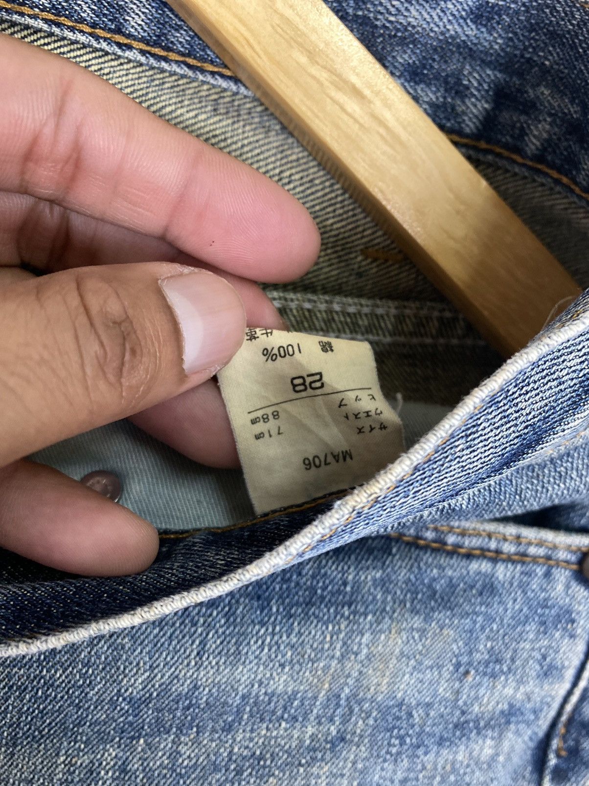 Vintage × Wrangler Vintage Wrangler Denim Distressed Size US 28 / EU 44 - 11 Thumbnail