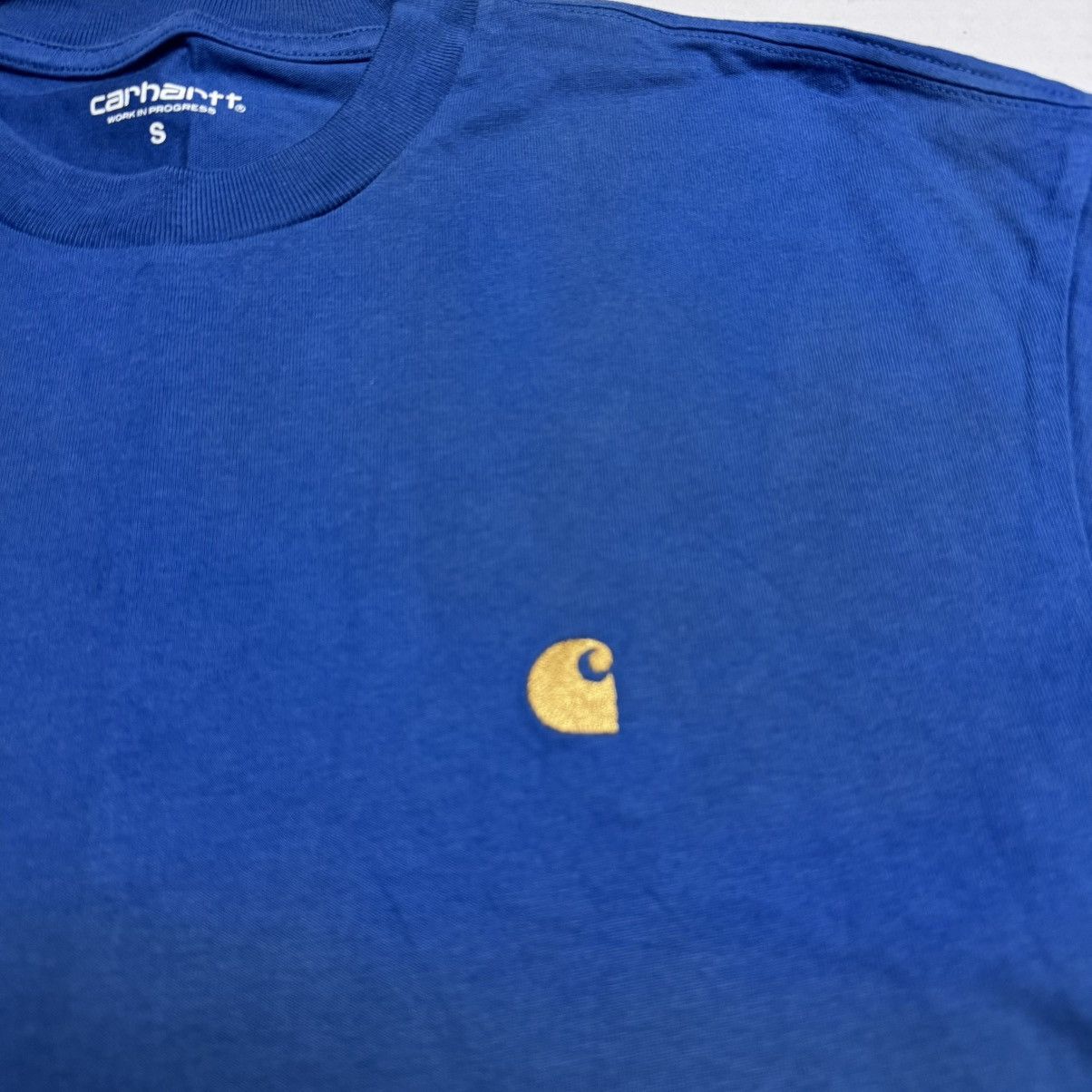 Carhartt Wip Authentic Carhartt WIP Chase Short Sleeve T-Shirt In Blue Size US S / EU 44-46 / 1 - 2 Thumbnail