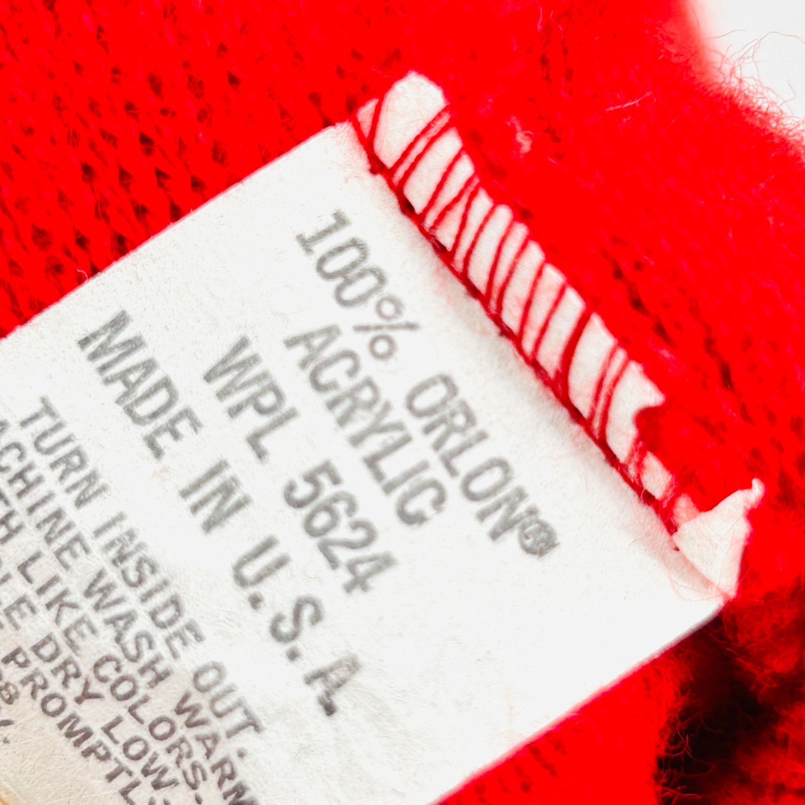 Vintage Vintage 70s Red Collegiate Tiger V-Neck Sweater Size US M / EU 48-50 / 2 - 5 Thumbnail