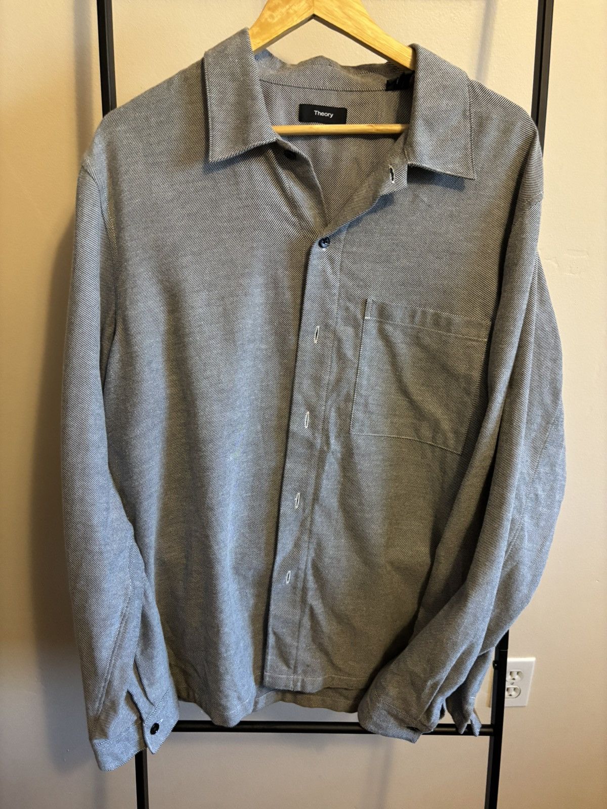 Theory Theory grey shirt Size US XL / EU 56 / 4 - 1 Thumbnail