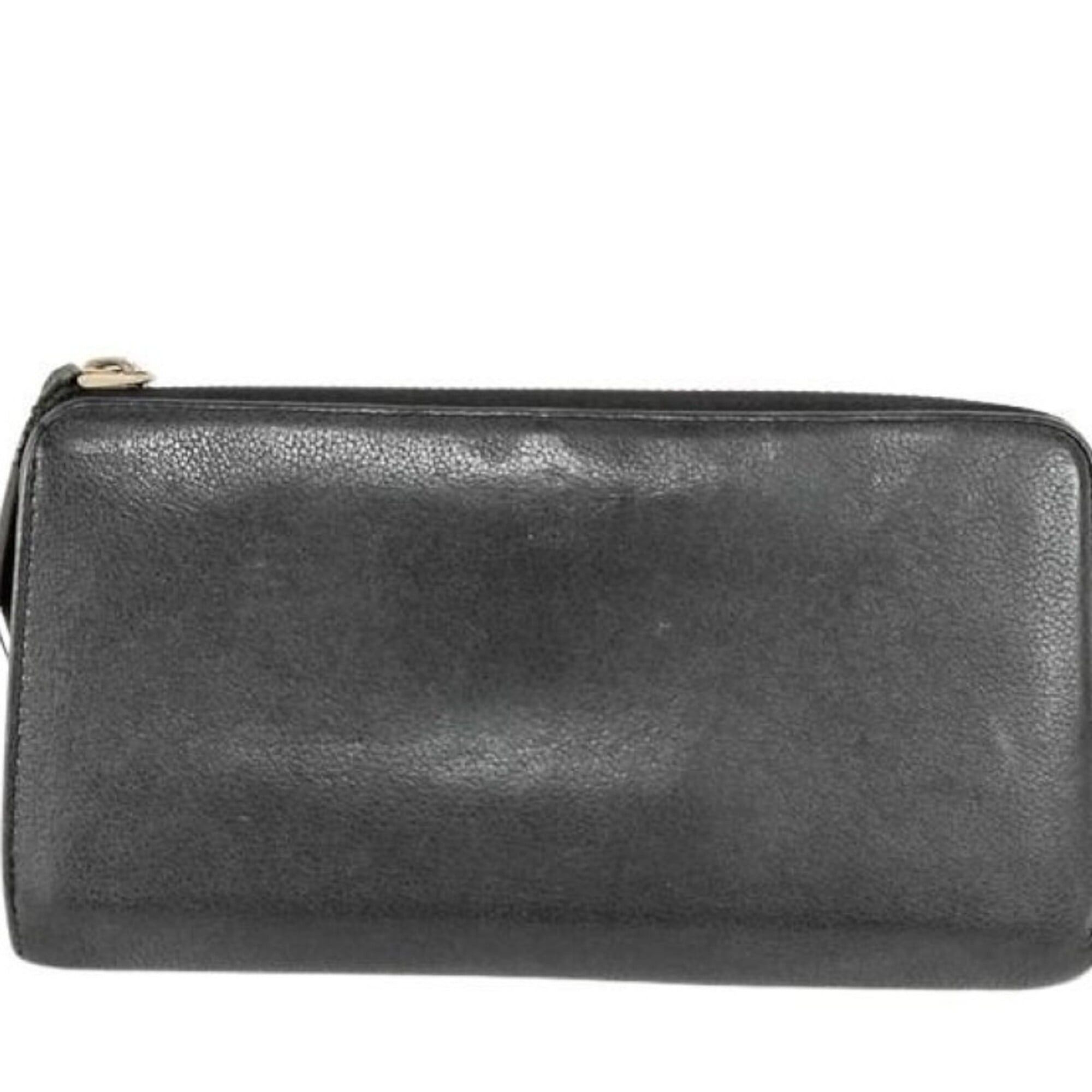 Louis Vuitton Louis Vuitton Long Wallet Portefeuille Comet M60146 Black Leather Men's Women's L-shaped Size ONE SIZE - 1 Thumbnail