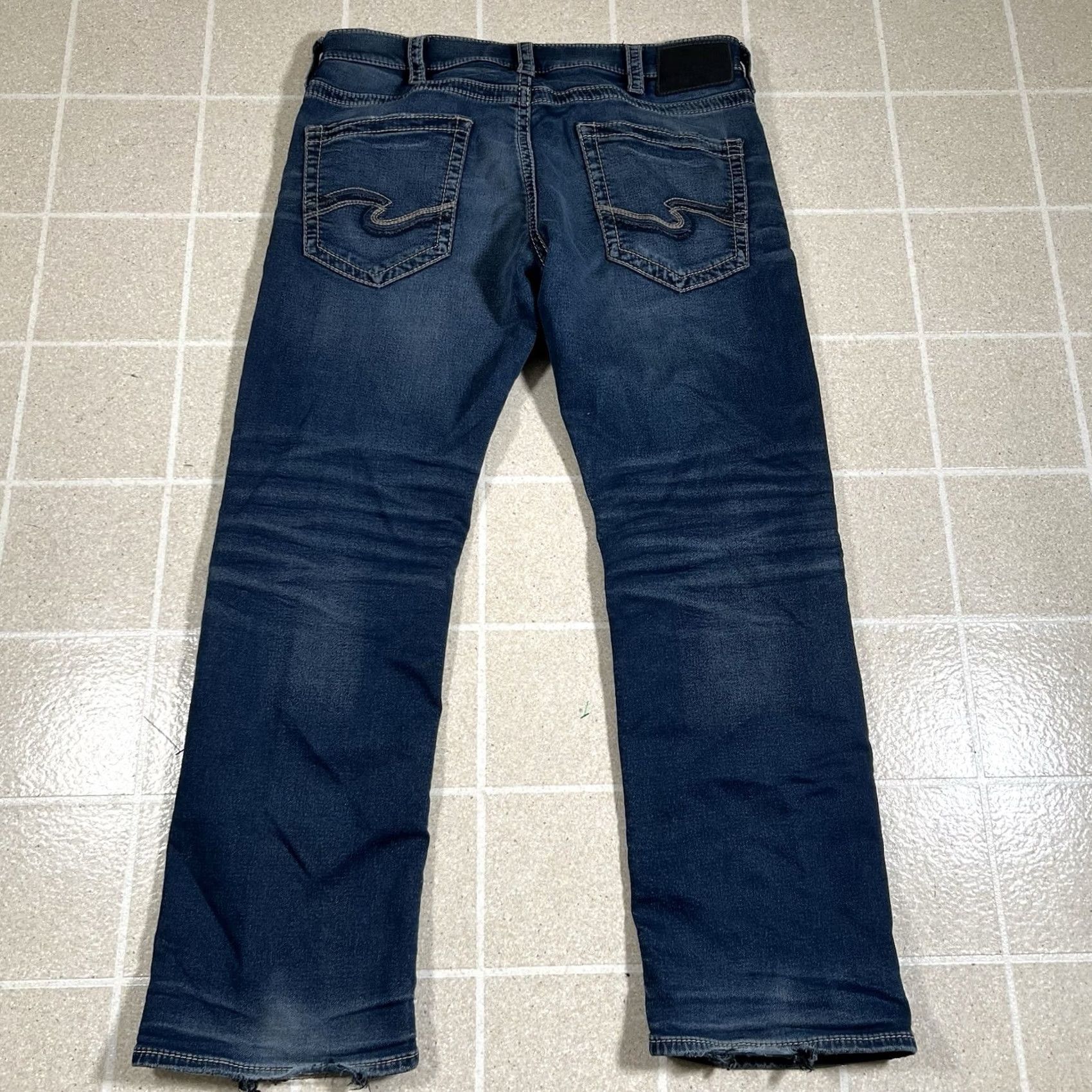 Silver Jeans Co. Silver Jeans Co. Men’s Jeans 36x30 Blue Denim Relaxed Straight Leg Baggy Size US 36 / EU 52 - 2 Thumbnail
