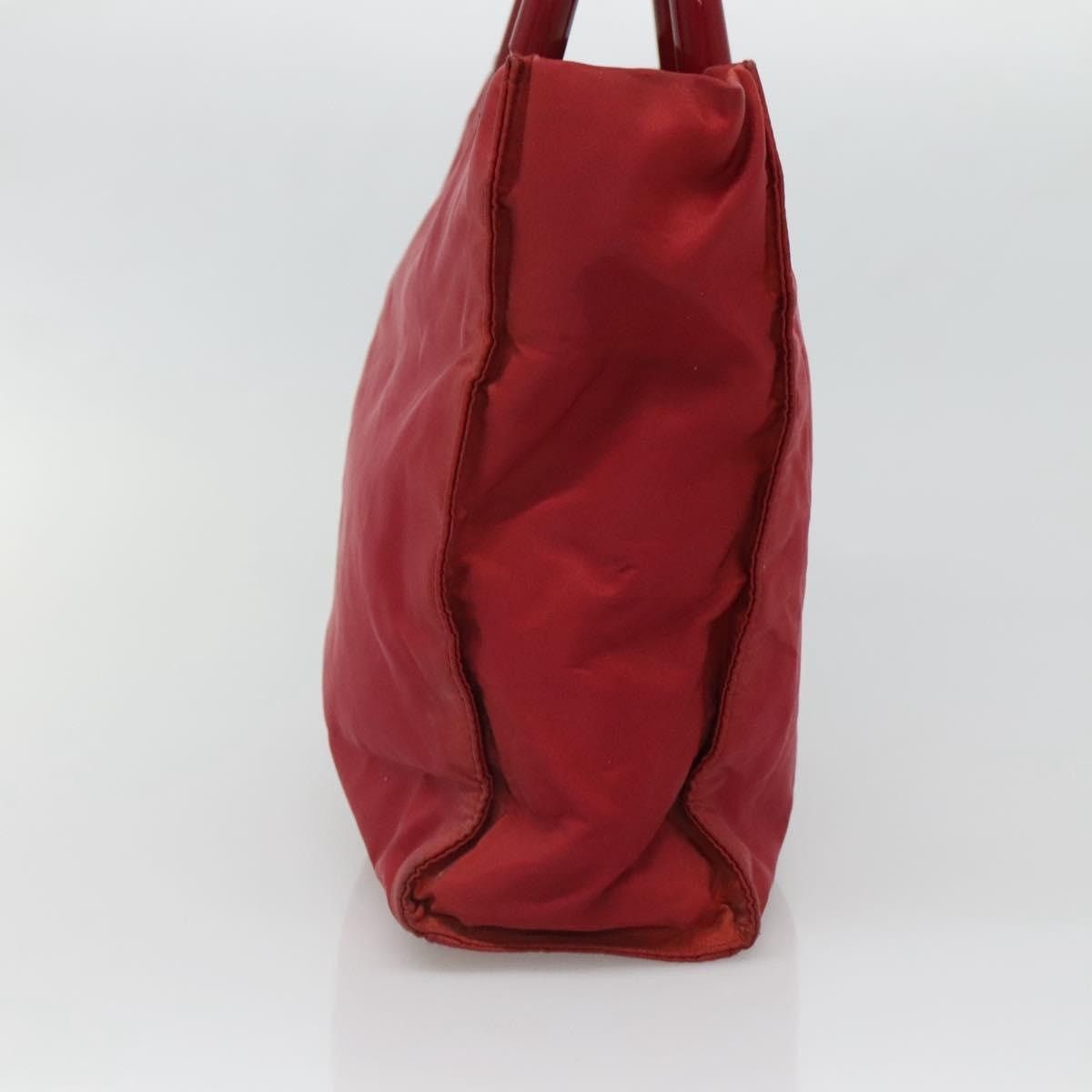 Prada PRADA Tote Bag Nylon Red Silver Size ONE SIZE - 5 Thumbnail