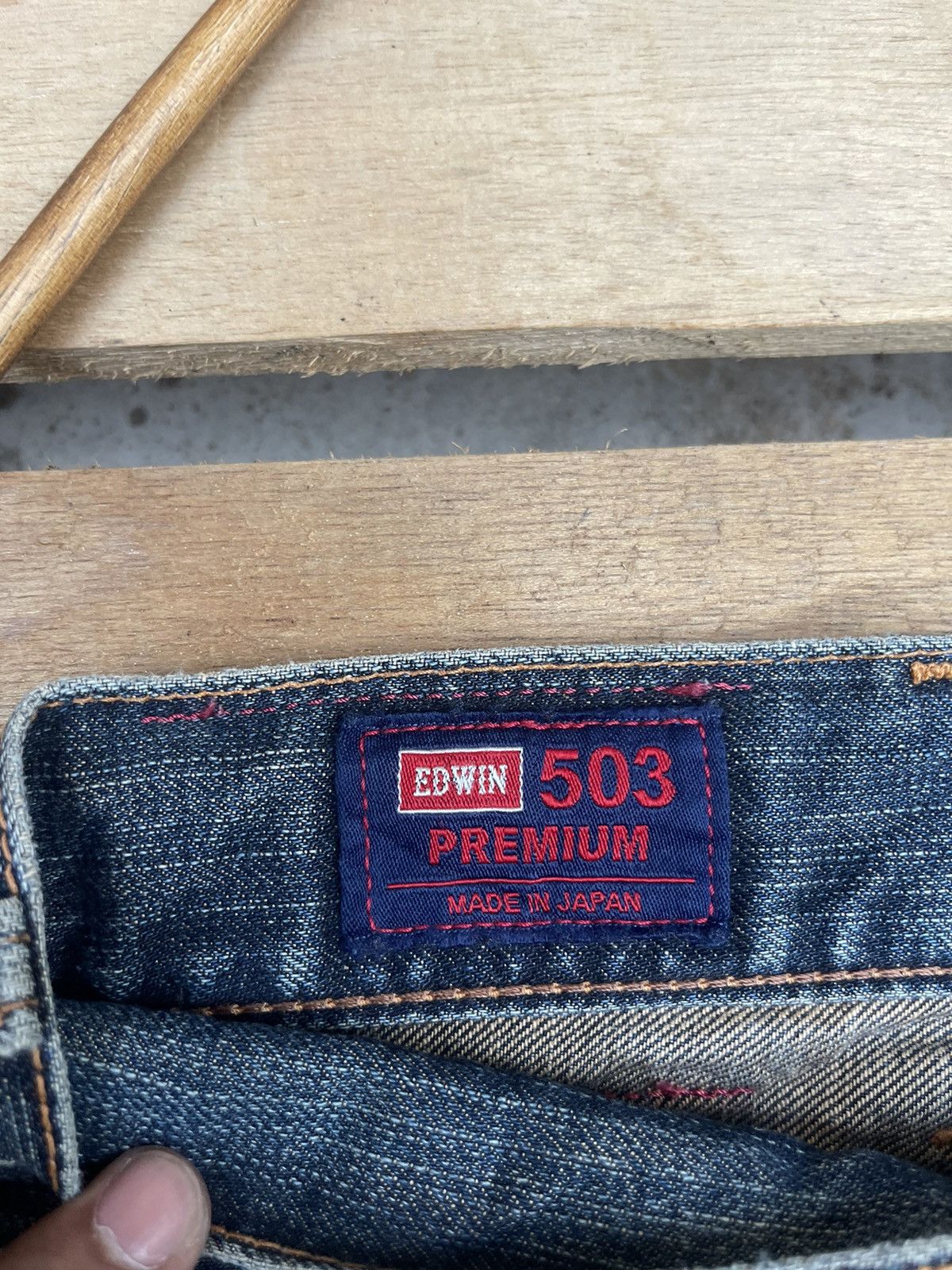 Edwin Vintage Edwin 503 Distressed Baggy Jeans Size US 40 / EU 56 - 5 Thumbnail