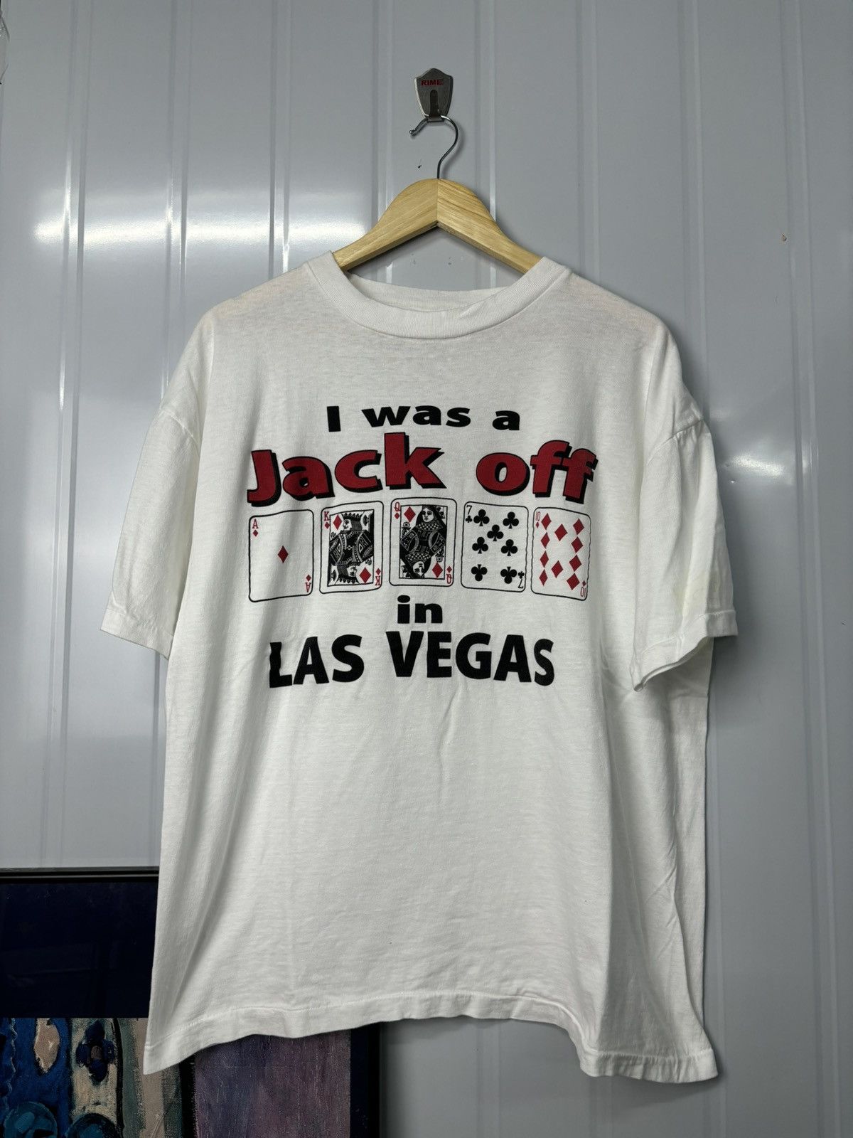 Vintage RARE! Vintage 90’s Jack Off Las Vegas Parody Tee Size US XL / EU 56 / 4 - 2 Thumbnail
