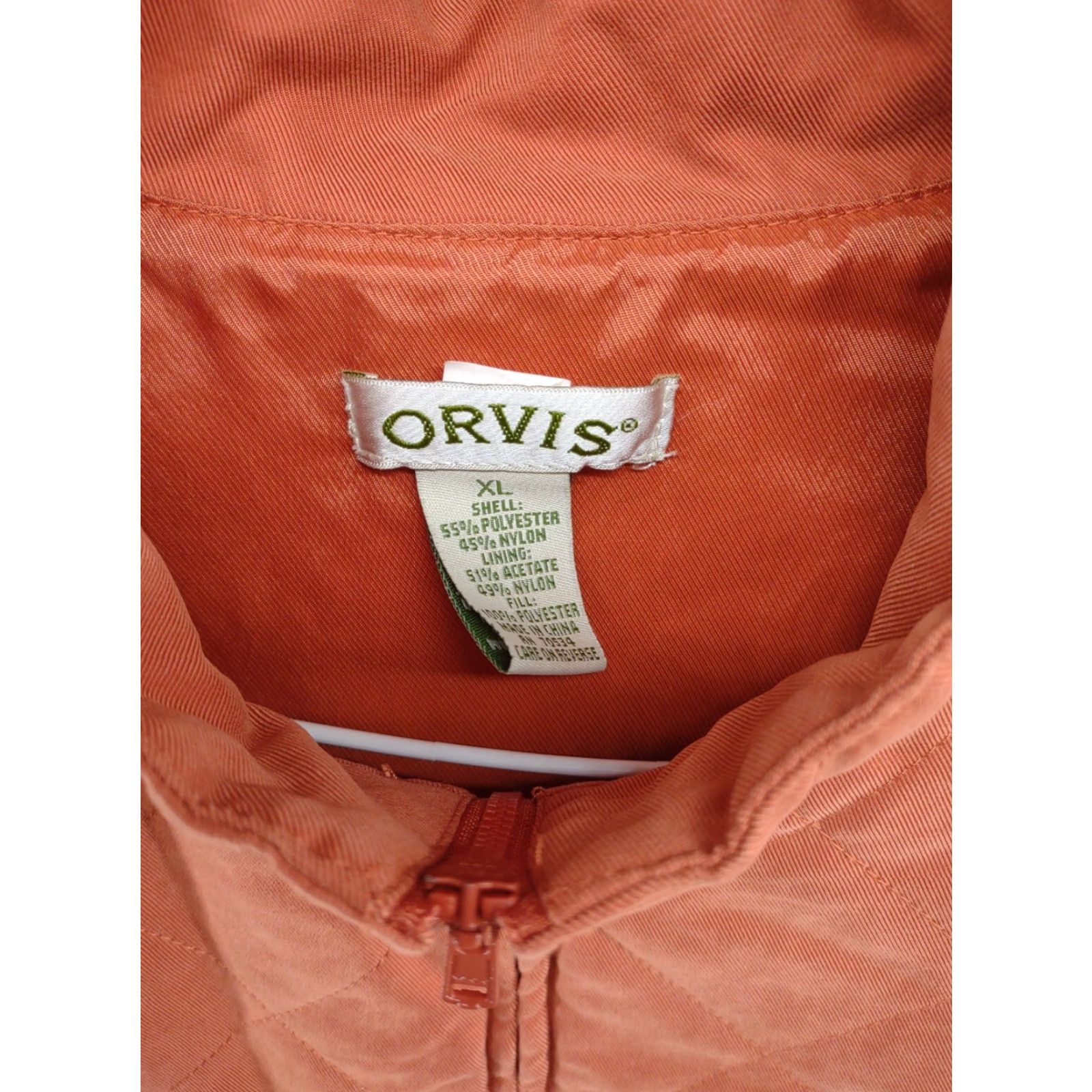 Orvis Orvis Diamond Quilted Zip Up Orange Vest Front Pockets Women's XL Outdoors SZ XL Size XL / US 12-14 / IT 48-50 - 4 Thumbnail