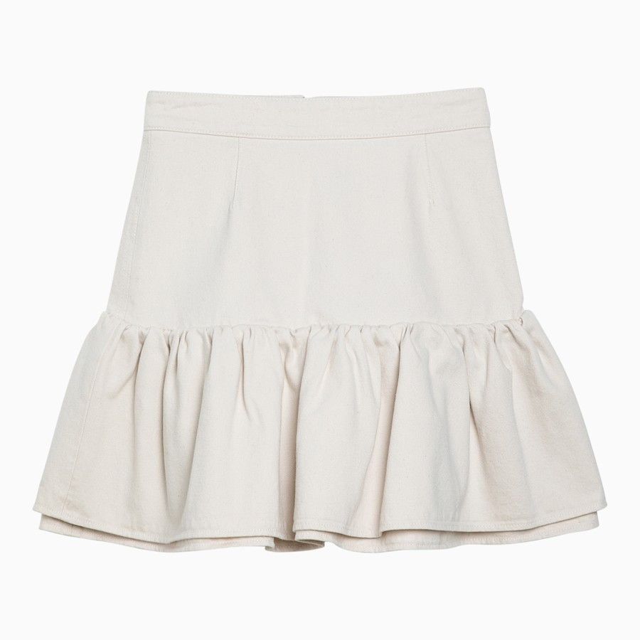 Patou o1d2blof0924 Mini Skirts in White Size 27" / US 4 / IT 40 - 1 Thumbnail