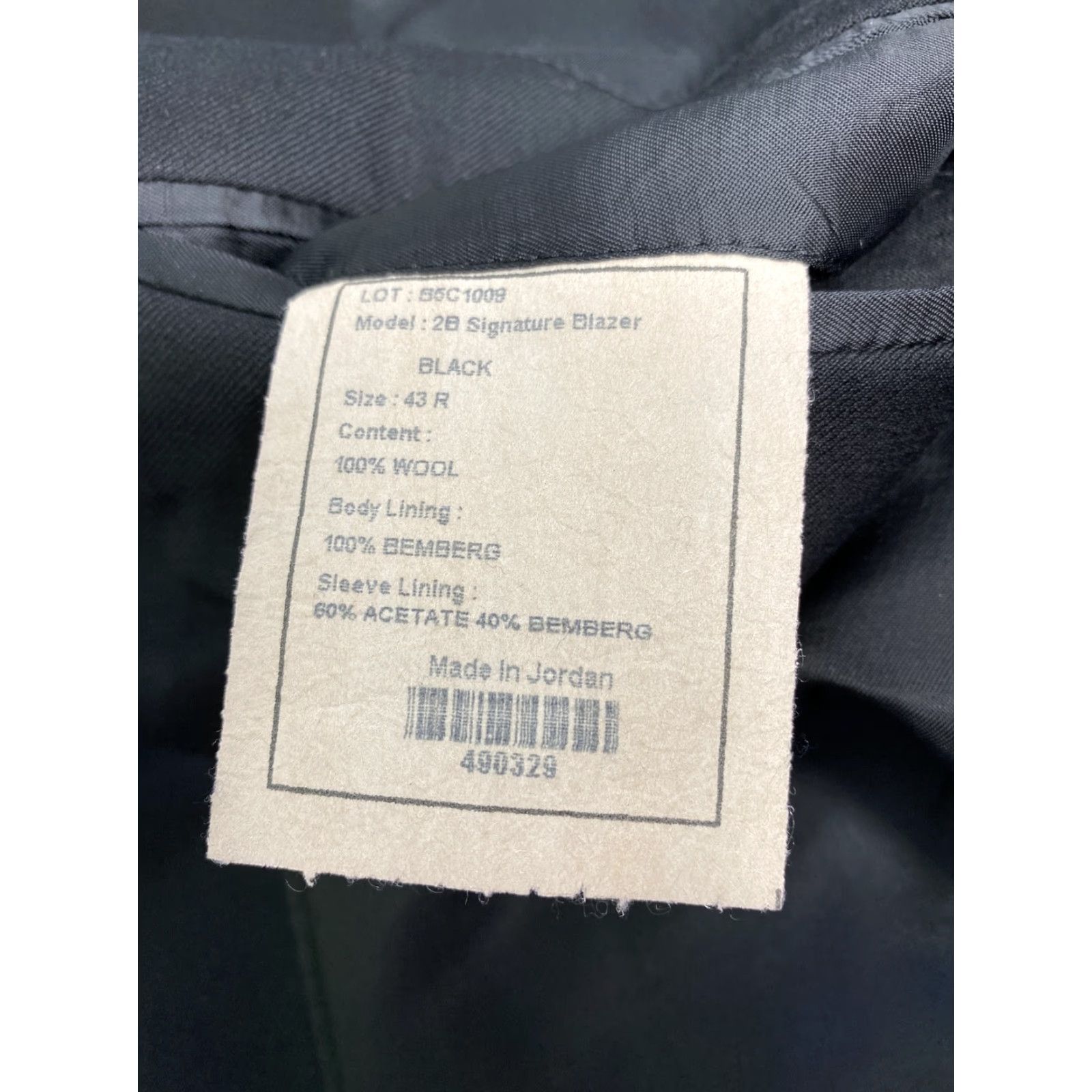 Jos. A. Bank Jos. A. Bank Black Wool Two Button 2B Signature Collection Blazer Jacket 43R Size 46R - 5 Thumbnail