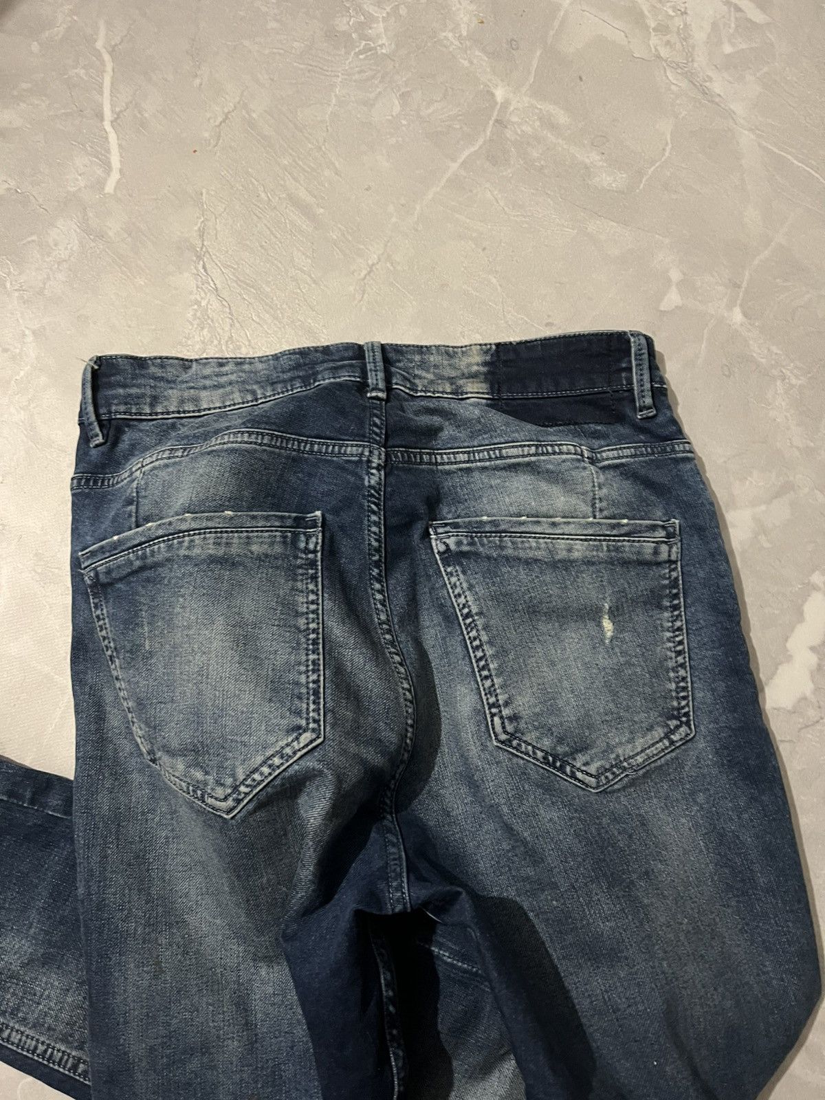 Vintage Glamour Skinny Faded Jean / Tokyo Grunge 90s Size US 31 - 6 Thumbnail