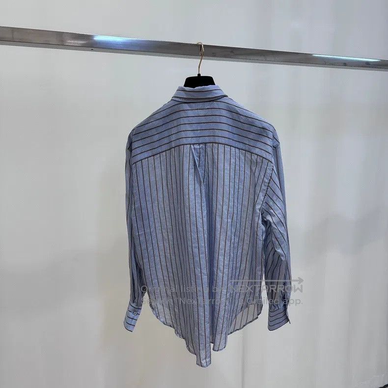 Brunello Cucinelli Brunello Cucinelli Striped shirt Size XS / US 0-2 / IT 36-38 - 4 Thumbnail