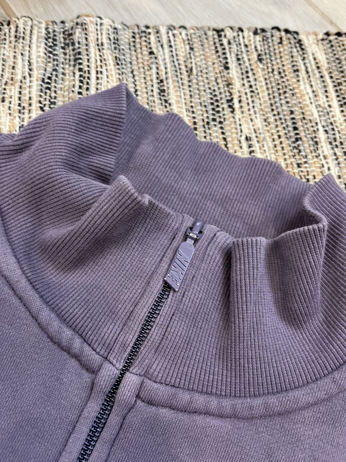 Nike × Vintage Vintage Nike zip Sweatshirt purple minimalistic sportswear Size US XL / EU 56 / 4 - 9 Thumbnail