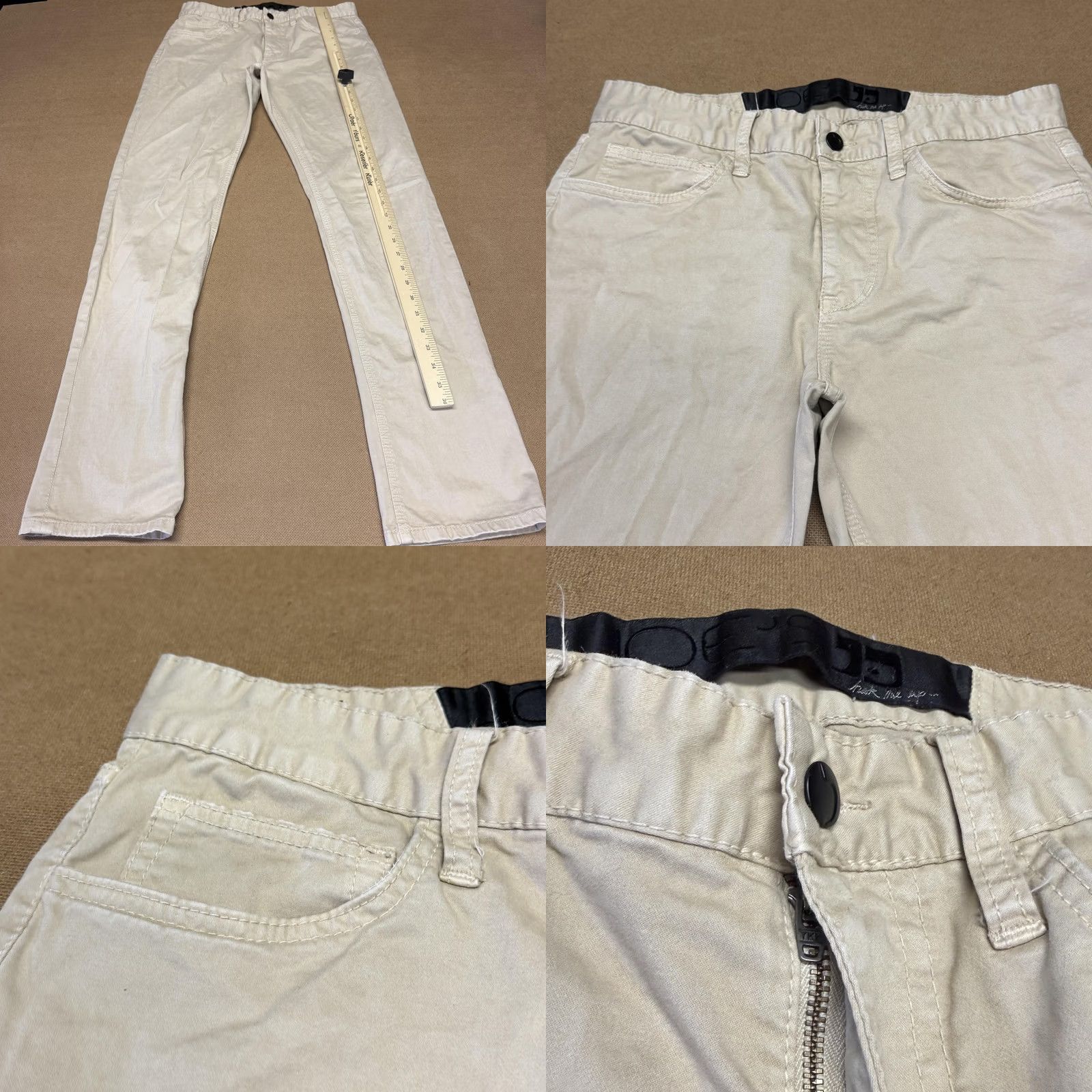 Vintage Joe's Jeans Pants Mens 31x32 Beige Chino Stretch Elastic Waist Straight Casual Size US 31 - 8 Thumbnail