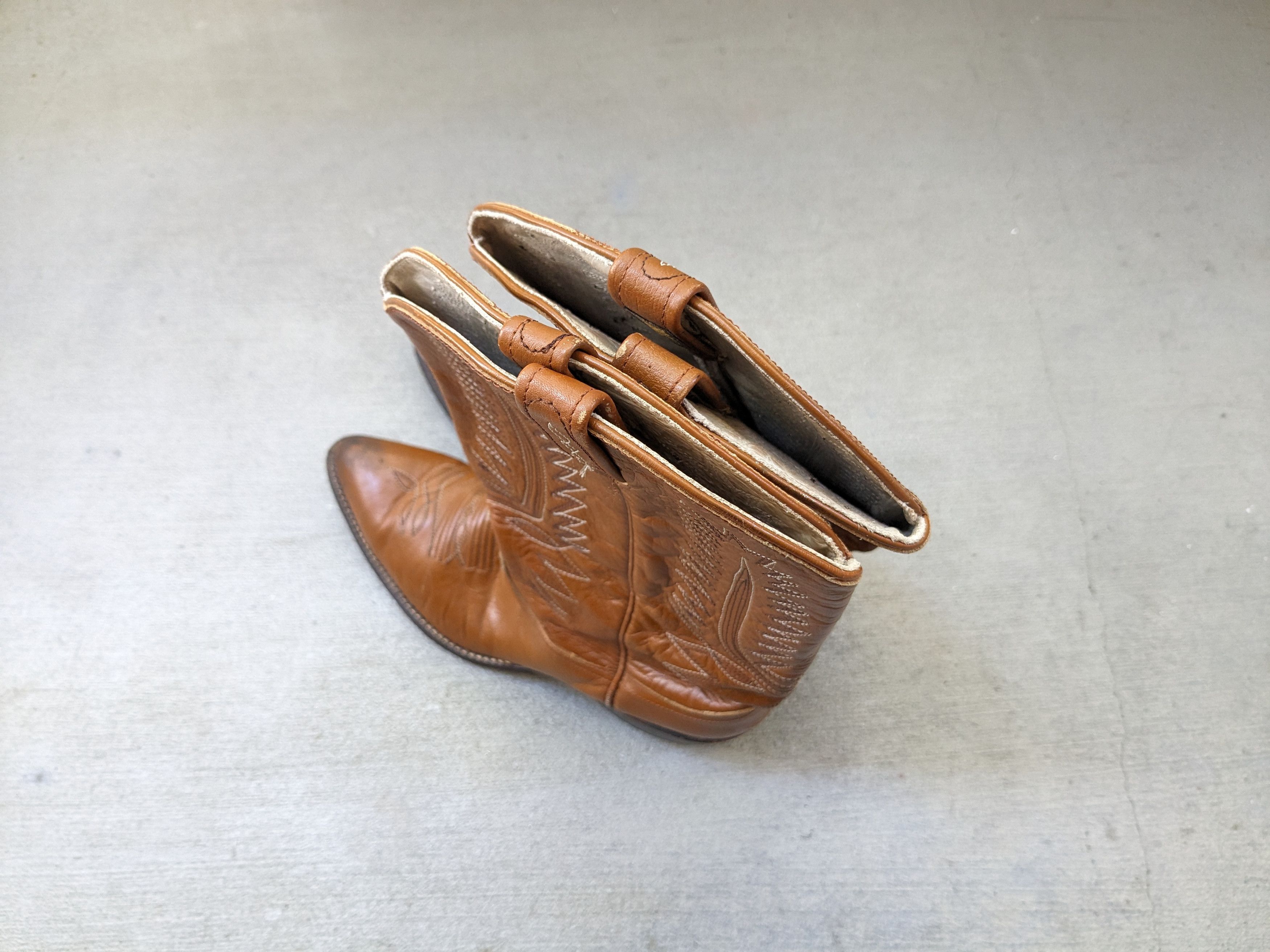 Genuine Leather Dan Post Cowboy Boots Brown Leather 8 Western Botas Size US 8 / EU 41 - 12 Thumbnail