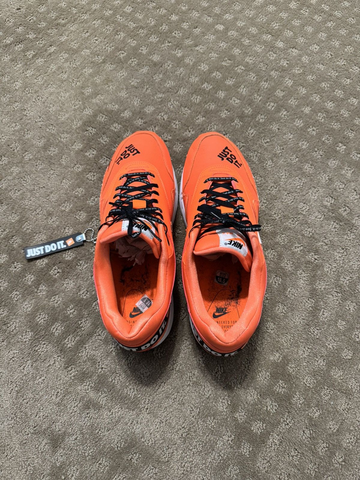 Nike Nike Air Max 1 Just Do It Pack Orange Size US 10.5 / EU 43-44 - 7 Thumbnail