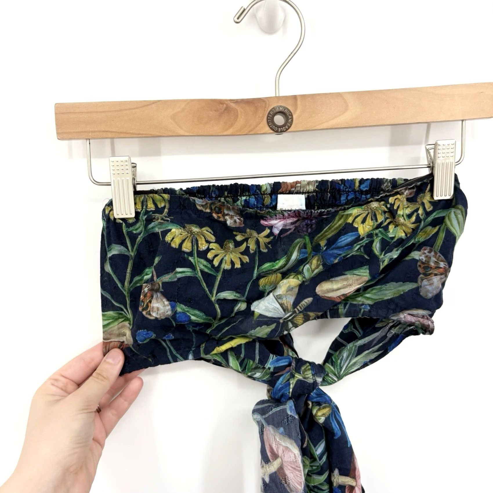 Anthropologie Anthropolgie Tryb Butterfly Fairy Bandeau Top Small Tie Resort Vacation Festival Blouse Cropped Size S / US 4 / IT 40 - 2 Thumbnail