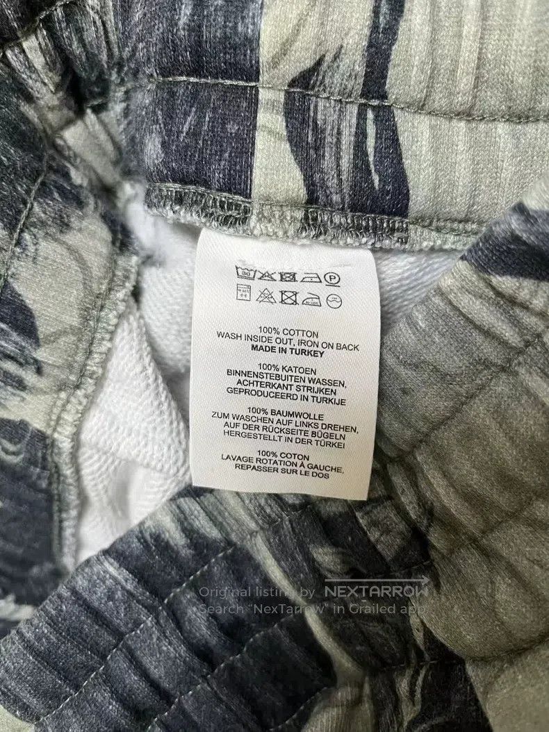 Dries Van Noten Dries Van Noten size:1 Gray Ink Wash Floral Print Long Pan Size 22" - 6 Thumbnail