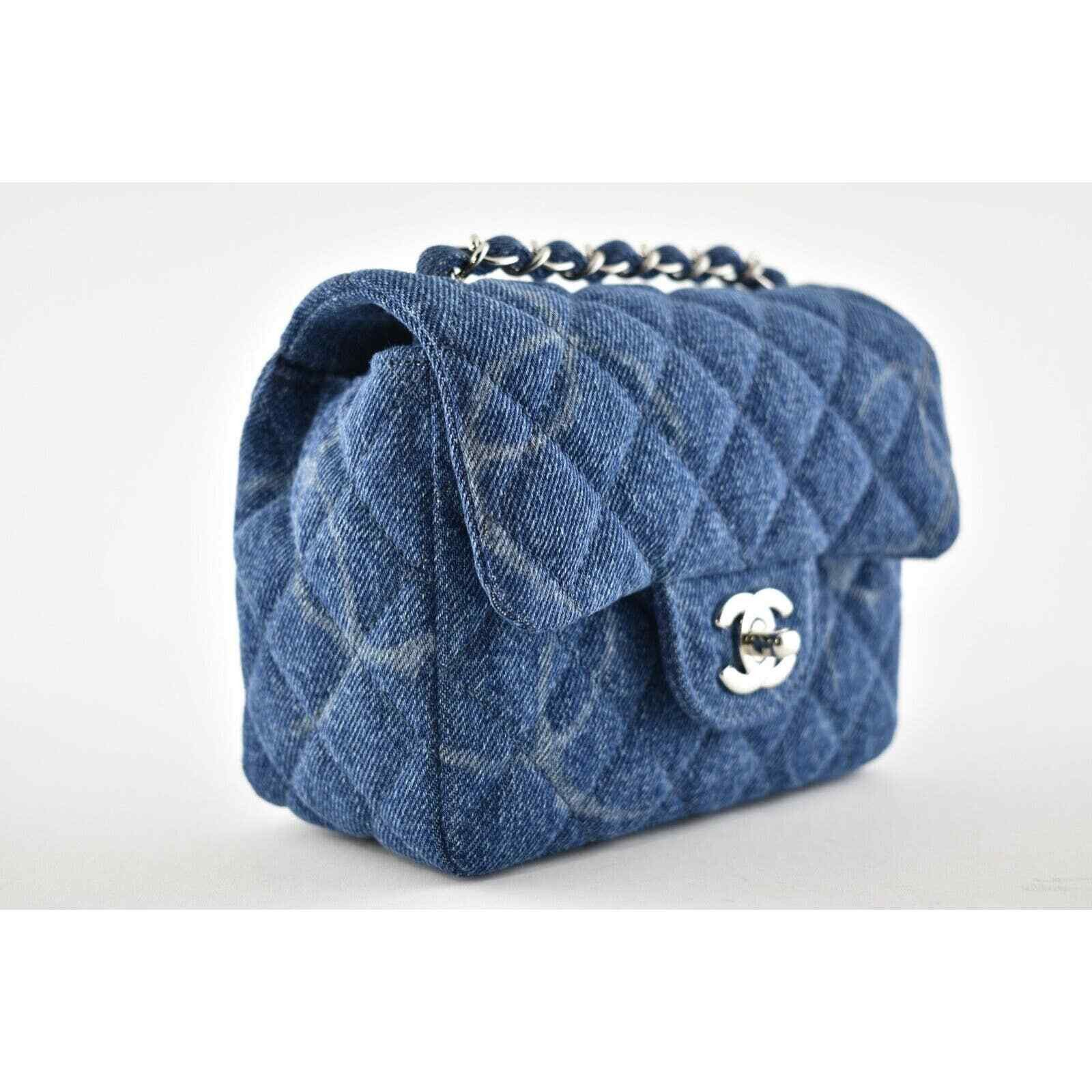 Chanel Chanel Mini Square Quilted Silver Chain Crossbody Bag Size ONE SIZE - 5 Thumbnail