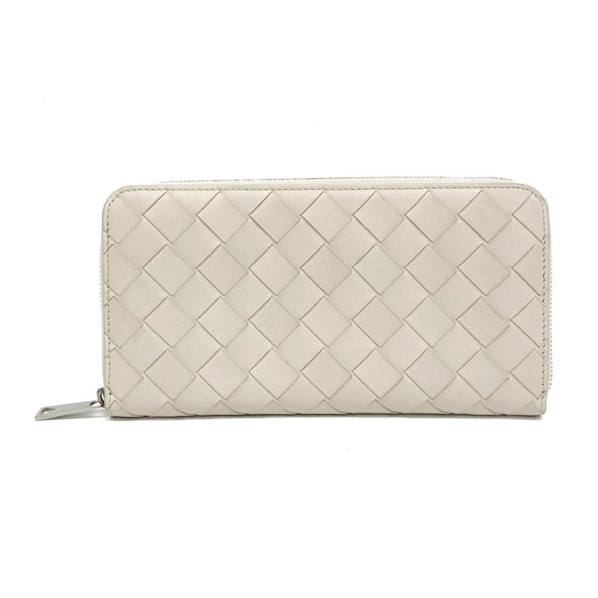 Bottega Veneta Intrecciato White Leather Wallet (Pre-Owned) Size ONE SIZE - 1 Thumbnail