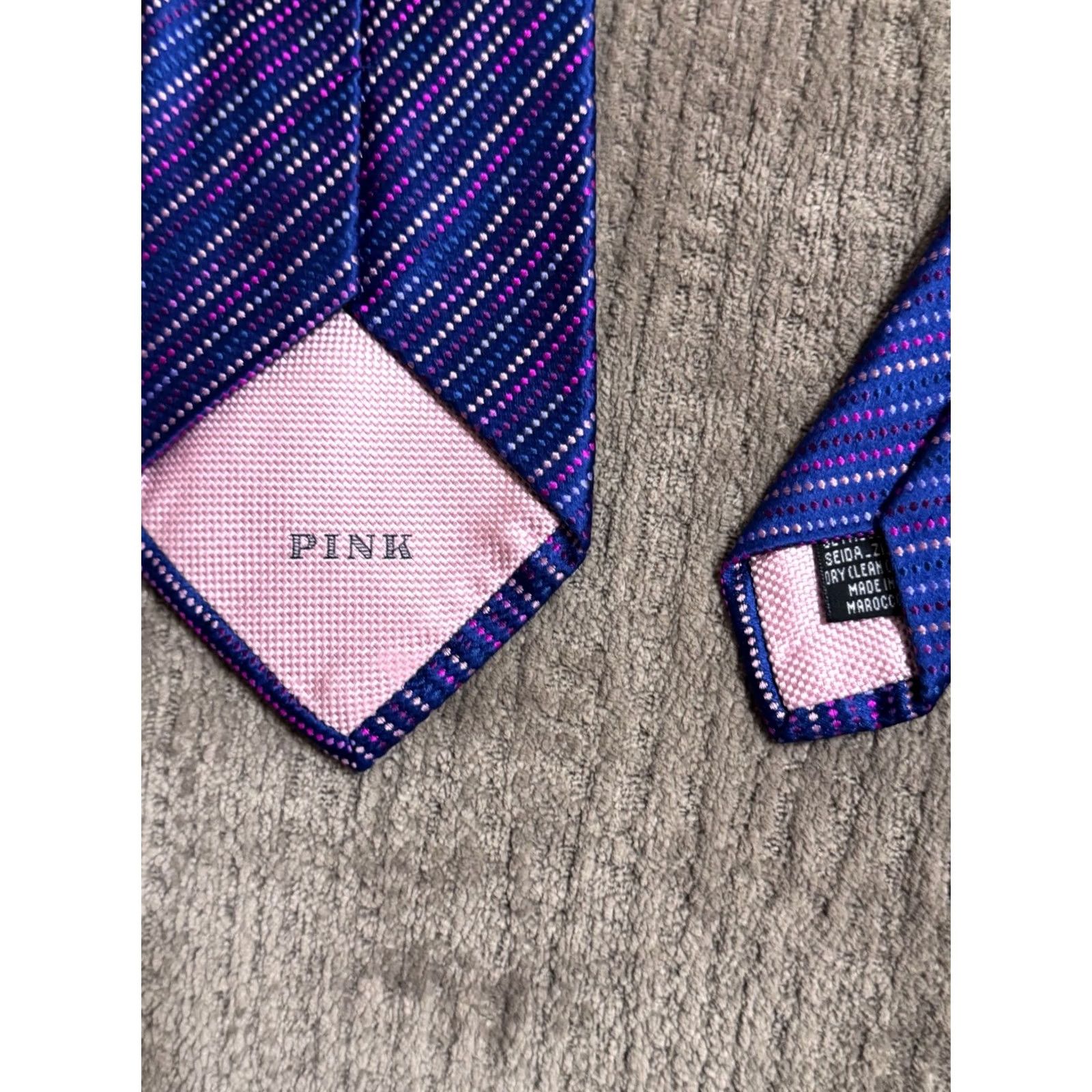 Pinko MINT Thomas Pink Colorful Mens Silk Necktie Tie Size ONE SIZE - 7 Thumbnail
