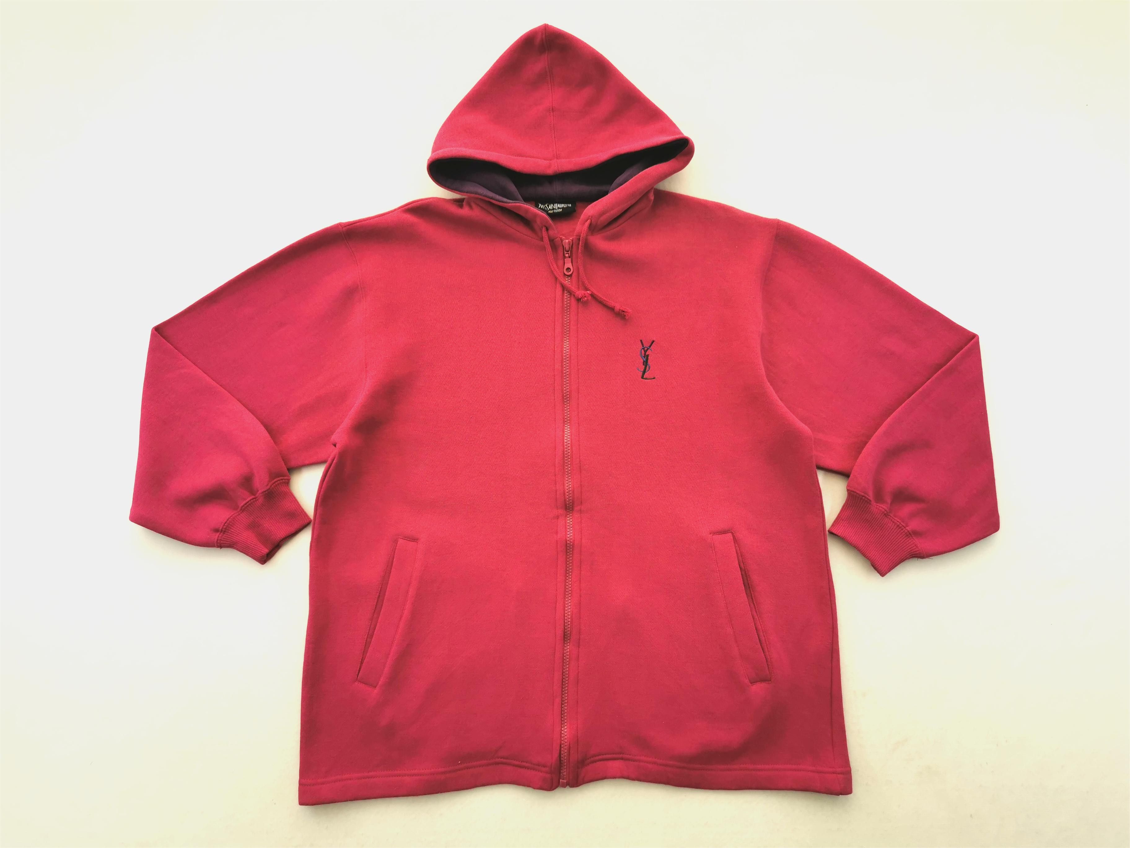 Yves Saint Laurent Yves Saint Laurent Logo Hoodie Made In Italy Size L Size L / US 10 / IT 46 - 4 Thumbnail