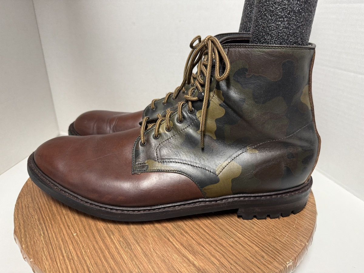 Allen Edmonds Allen Edmonds Higgins Mill Lace Up Brown Camo Leather Boot Size US 15 / EU 48 - 1 Thumbnail