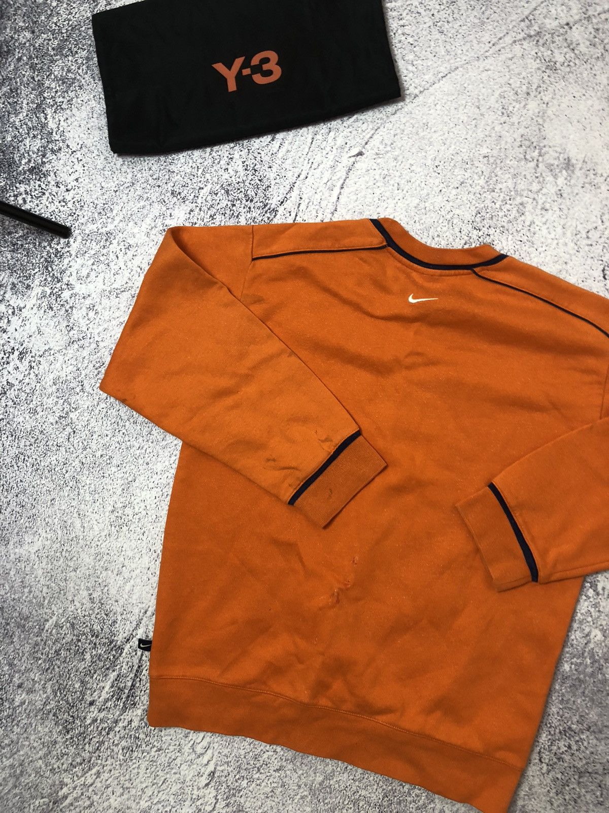 Nike × Vintage Vintage men’s sweater Nike drill big logo Size US M / EU 48-50 / 2 - 12 Thumbnail