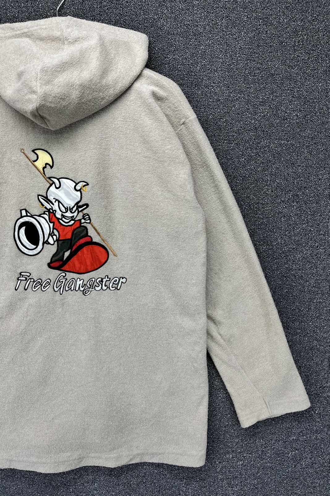 Japanese Brand Vintage Great Free Gangster Fleece Hoodie Sweatshirt Size US M / EU 48-50 / 2 - 5 Thumbnail