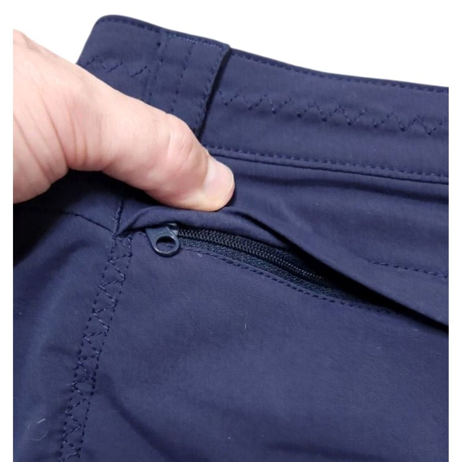 Eddie Bauer Eddie Bauer Womens Skort Size 10 Hiking Outdoors Belted Zip Pockets Navy Size 32" / US 10 / IT 46 - 5 Thumbnail