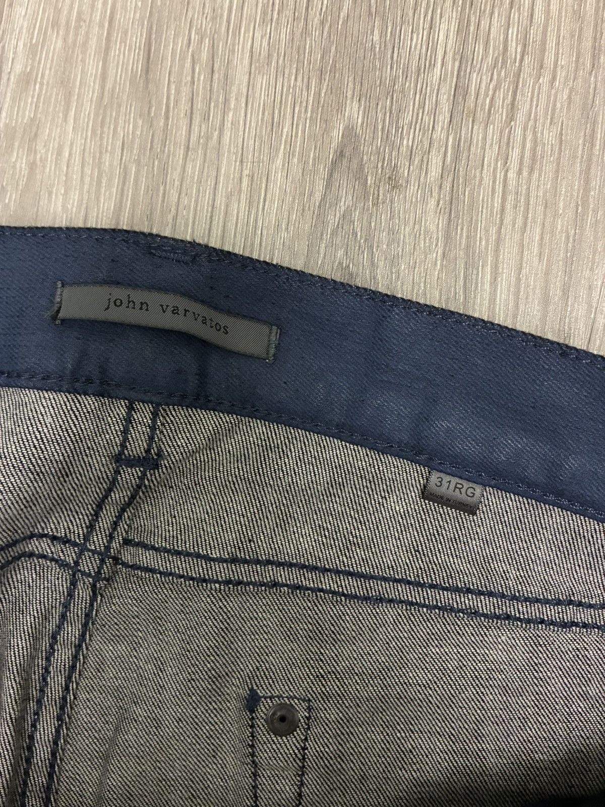 John Varvatos Coated Blue Jean Size 31 Size US 31 - 5 Thumbnail