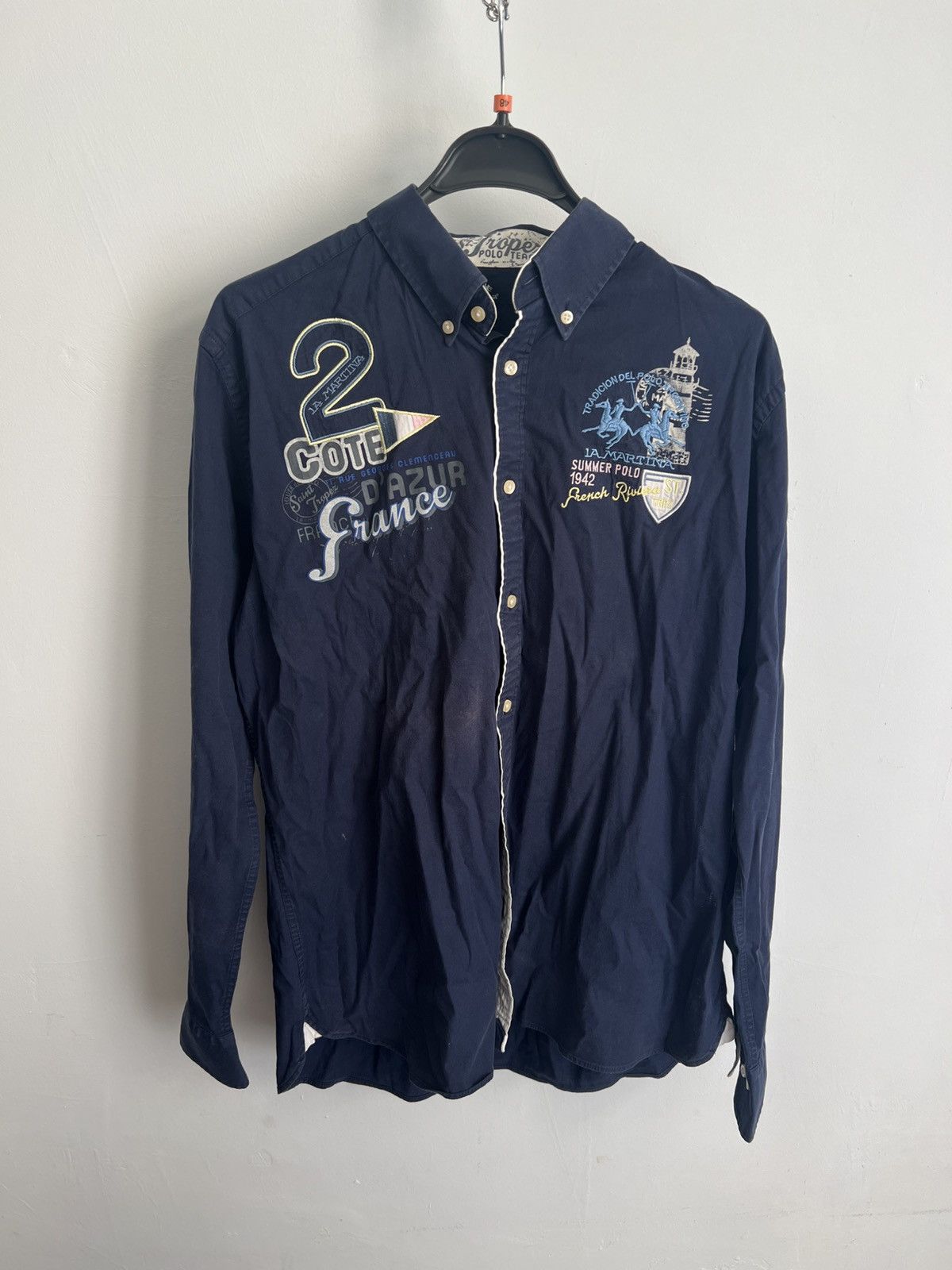 La Martina La Martina Shirt Long Sleeve Polo Cup Y2K Size M Size US XL / EU 56 / 4 - 1 Thumbnail