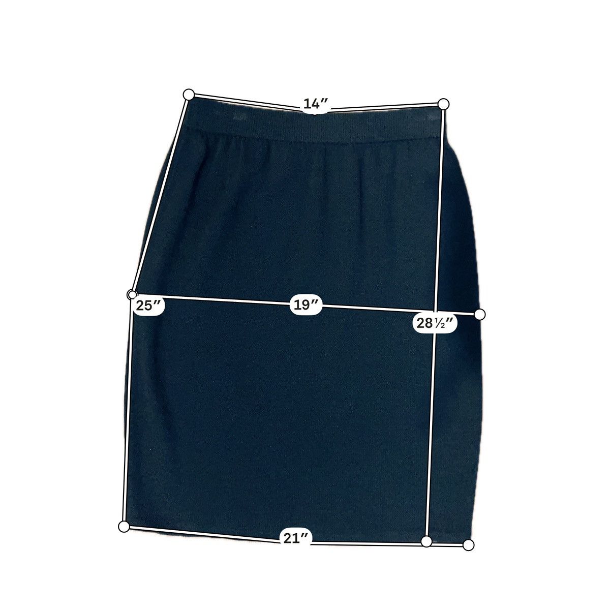St. John St. John Basics Black Knit Skirt Size 8 Size 30" / US 8 / IT 44 - 4 Thumbnail